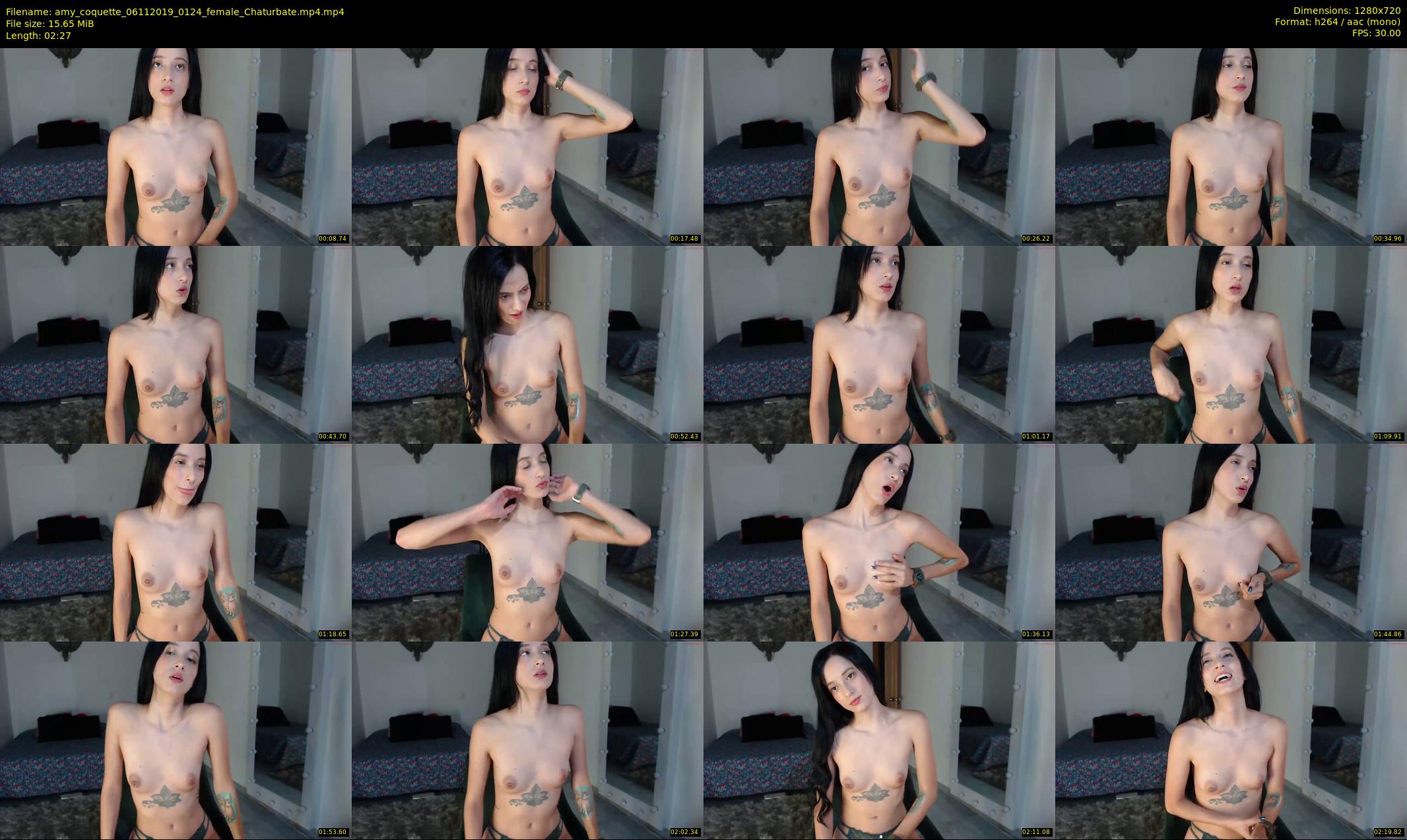 amy_coquette — 3 minute Chaturbate female cam show recording, 720p, Nov 6, 2019
