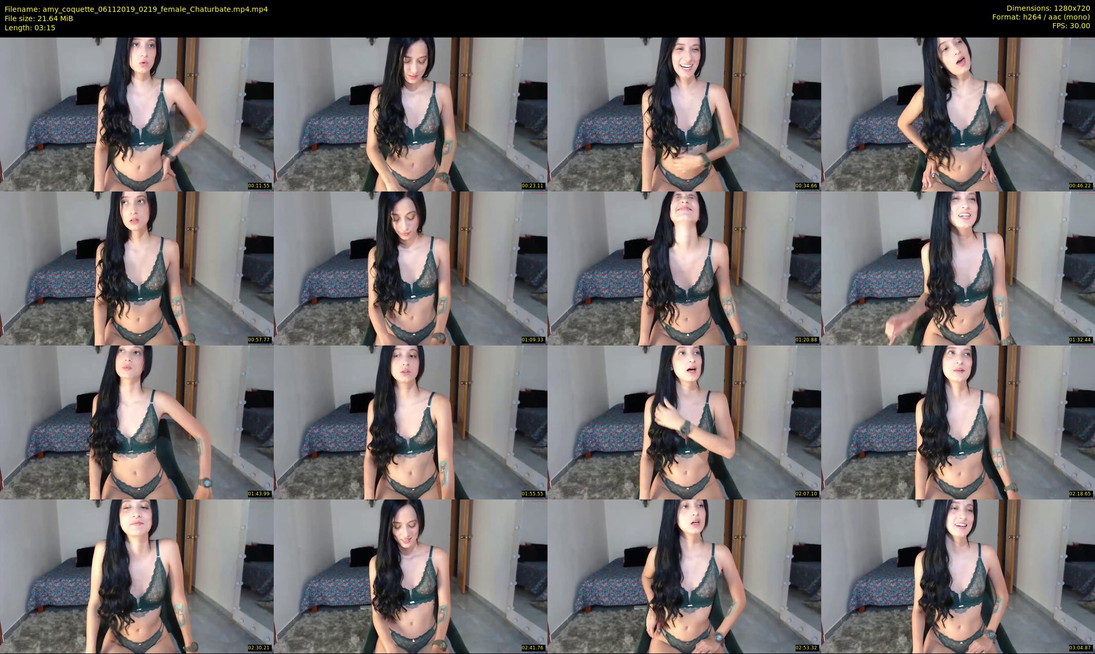amy_coquette — 4 minute Chaturbate female cam show recording, 720p, Nov 6, 2019