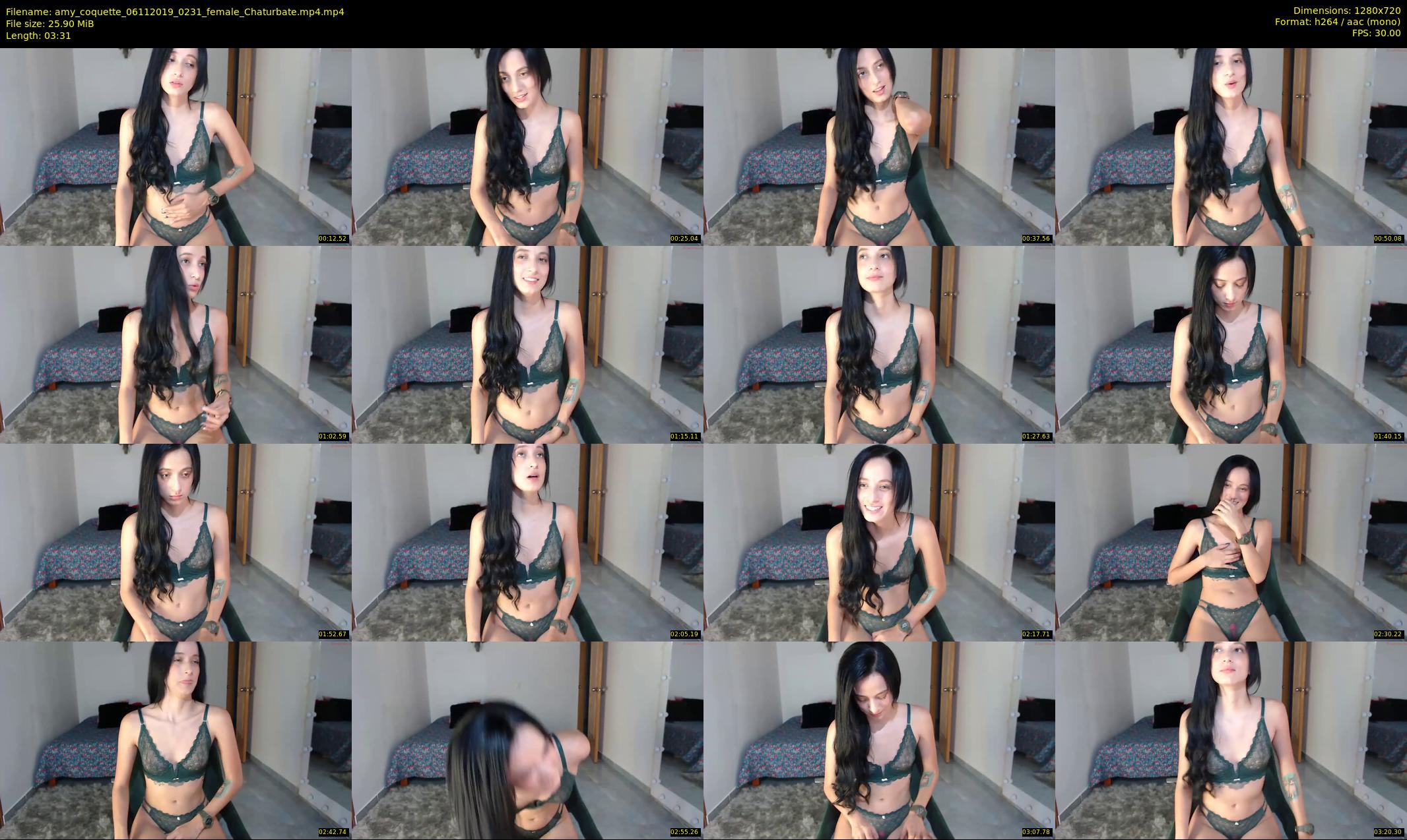 amy_coquette — 4 minute Chaturbate female cam show recording, 720p, Nov 6, 2019