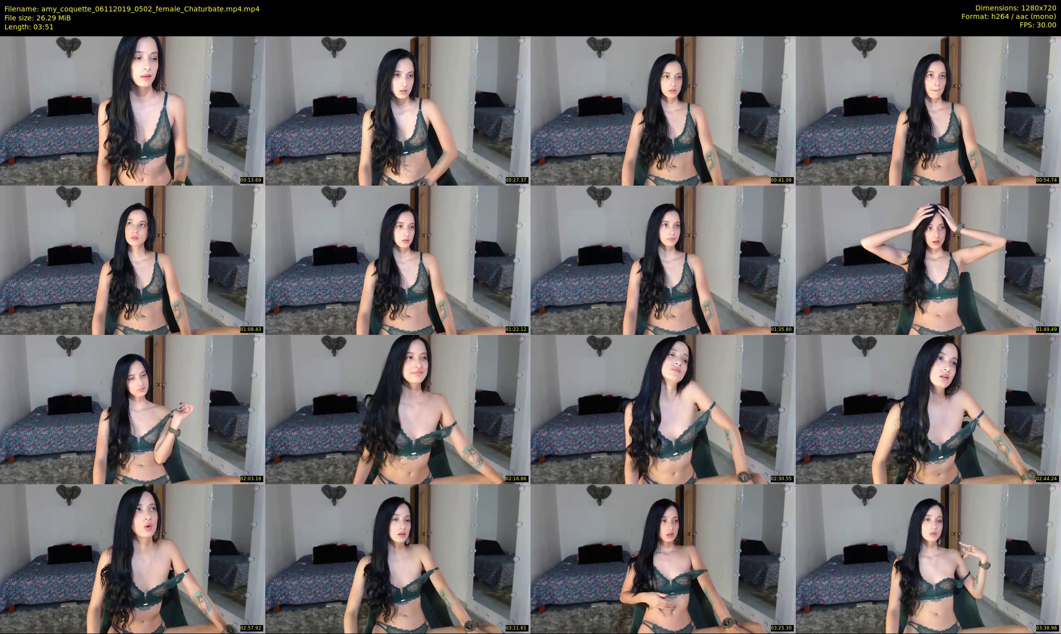 amy_coquette — 4 minute Chaturbate female cam show recording, 720p, Nov 6, 2019