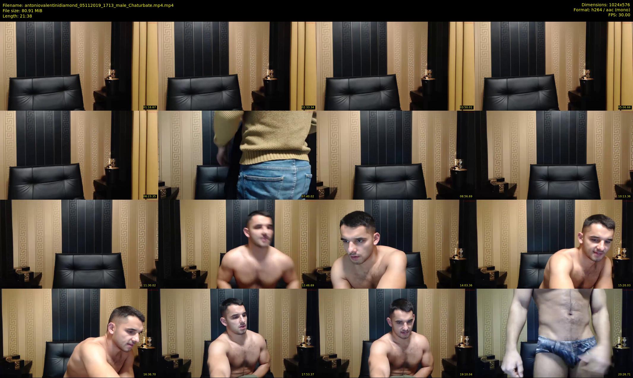 antoniovalentinidiamond — 22 minute Chaturbate male cam show recording, 480p, Nov 5, 2019