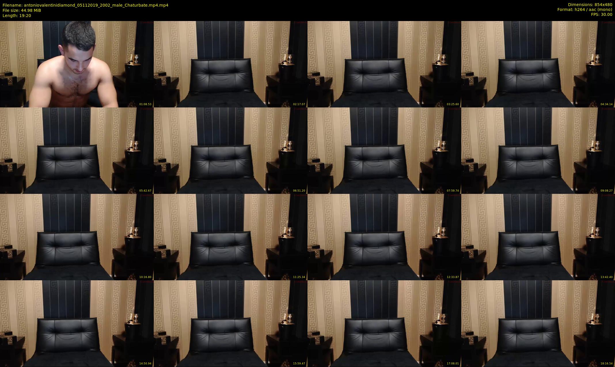 antoniovalentinidiamond — 20 minute Chaturbate male cam show recording, 480p, Nov 5, 2019