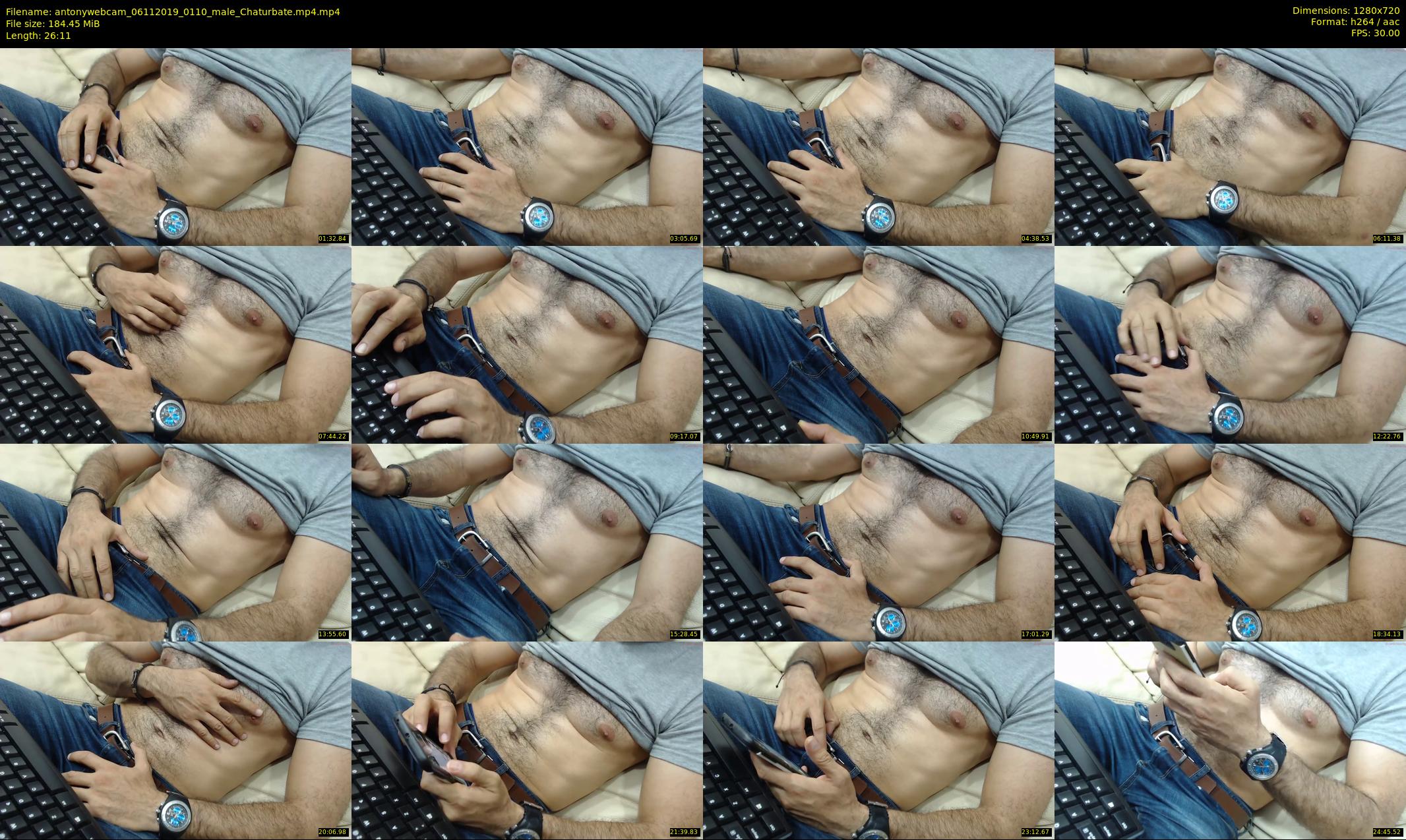 antonywebcam — 27 minute Chaturbate male cam show recording, 720p, Nov 6, 2019