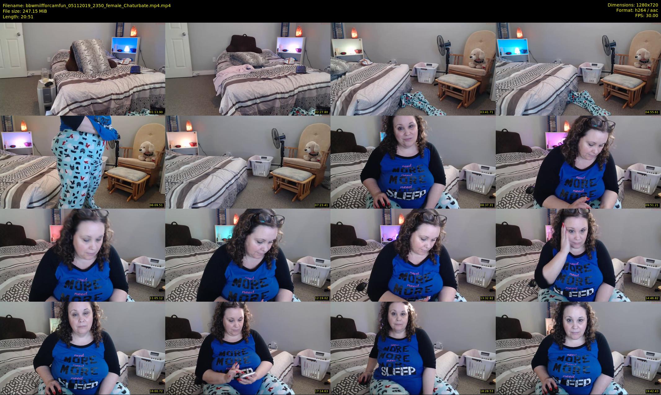 bbwmilfforcamfun — 21 minute Chaturbate female cam show recording, 720p, Nov 5, 2019
