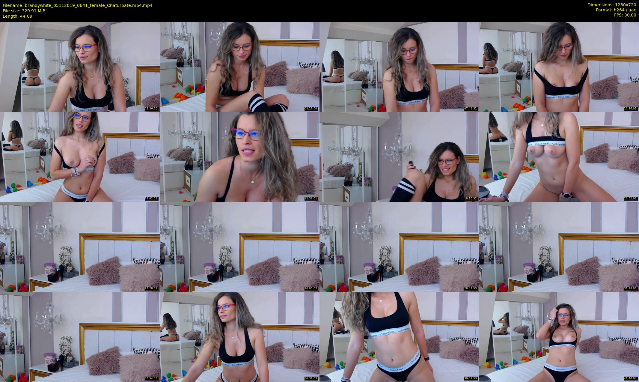 brandywhite — 45 minute Chaturbate female cam show recording, 720p, Nov 5, 2019