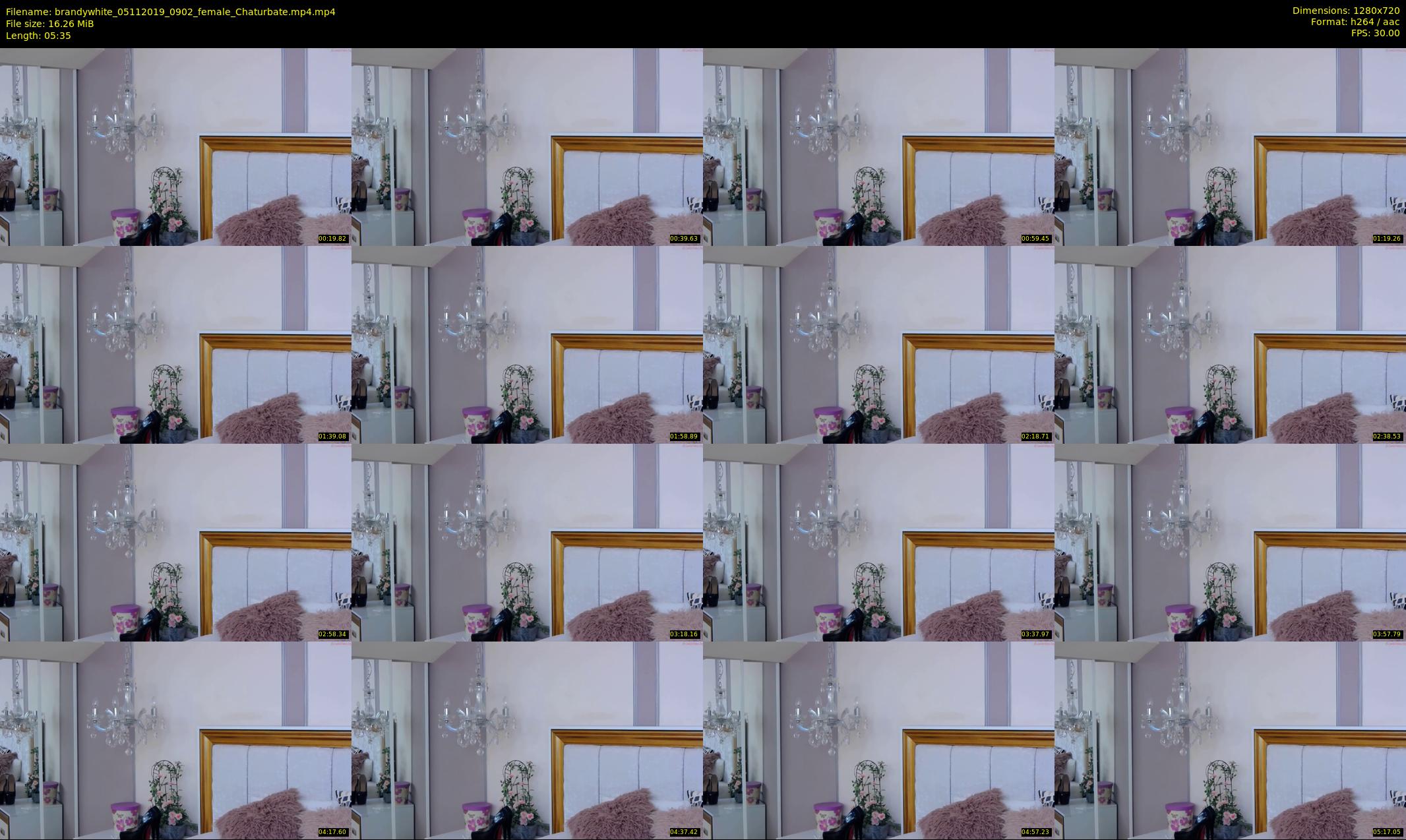 brandywhite — 6 minute Chaturbate female cam show recording, 720p, Nov 5, 2019