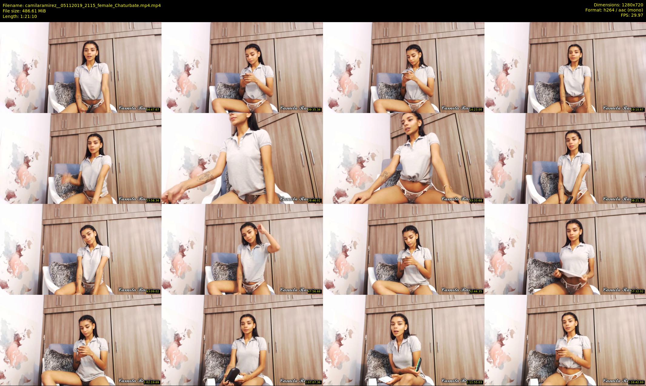 camilaramirez_ — 82 minute Chaturbate female cam show recording, 720p, Nov 5, 2019