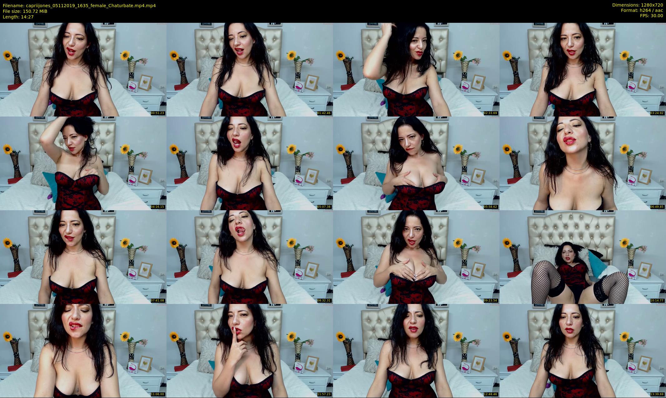 capriijones — 15 minute Chaturbate female cam show recording, 720p, Nov 5, 2019