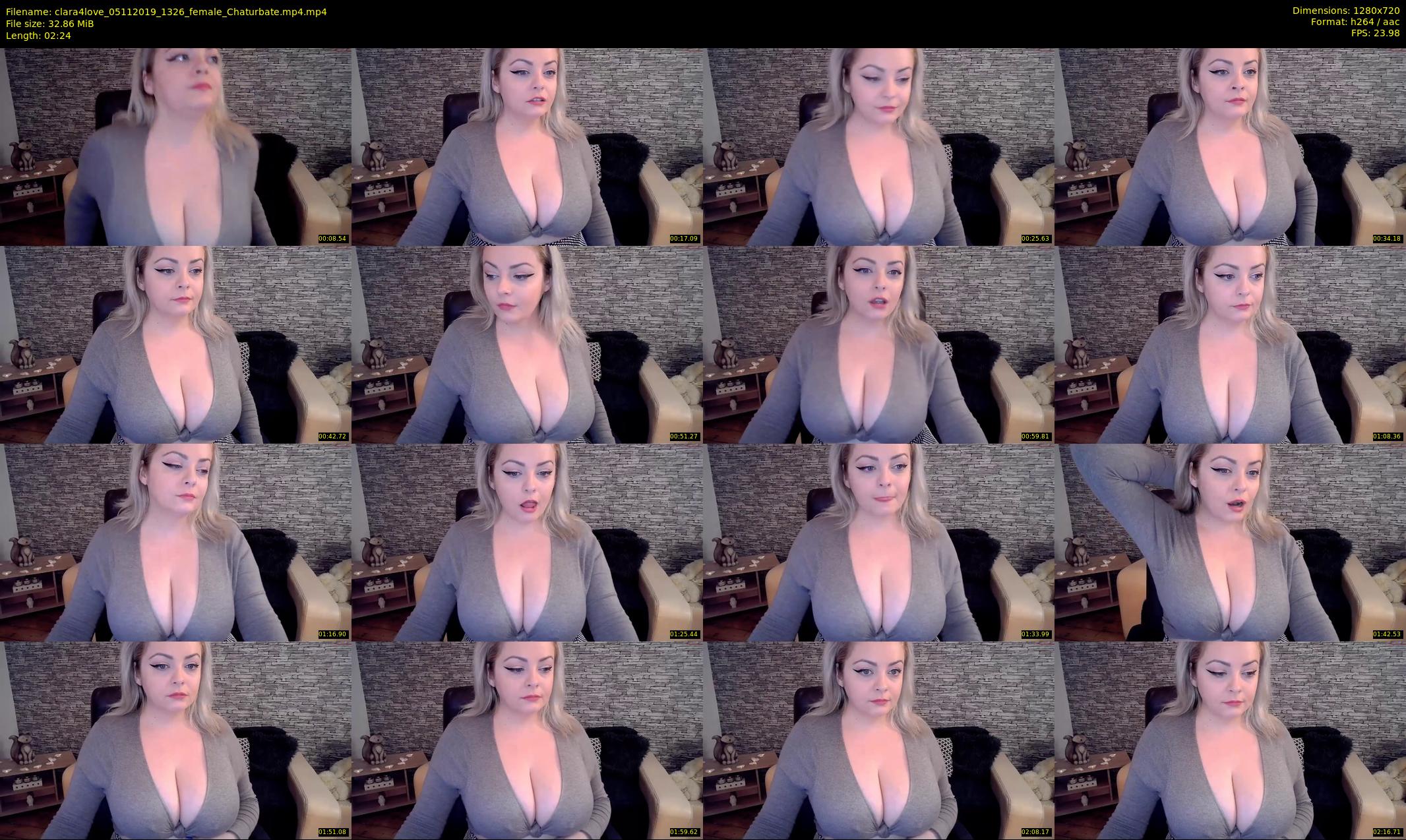 clara4love — 3 minute Chaturbate female cam show recording, 720p, Nov 5, 2019