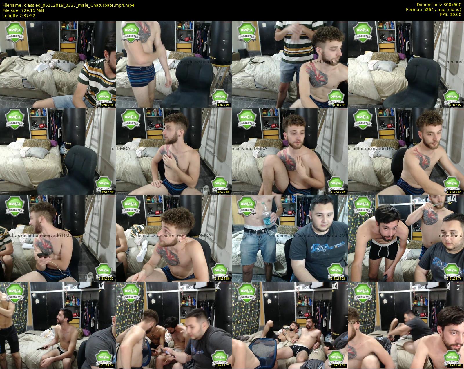 classied — 158 minute Chaturbate male cam show recording, 480p, Nov 6, 2019