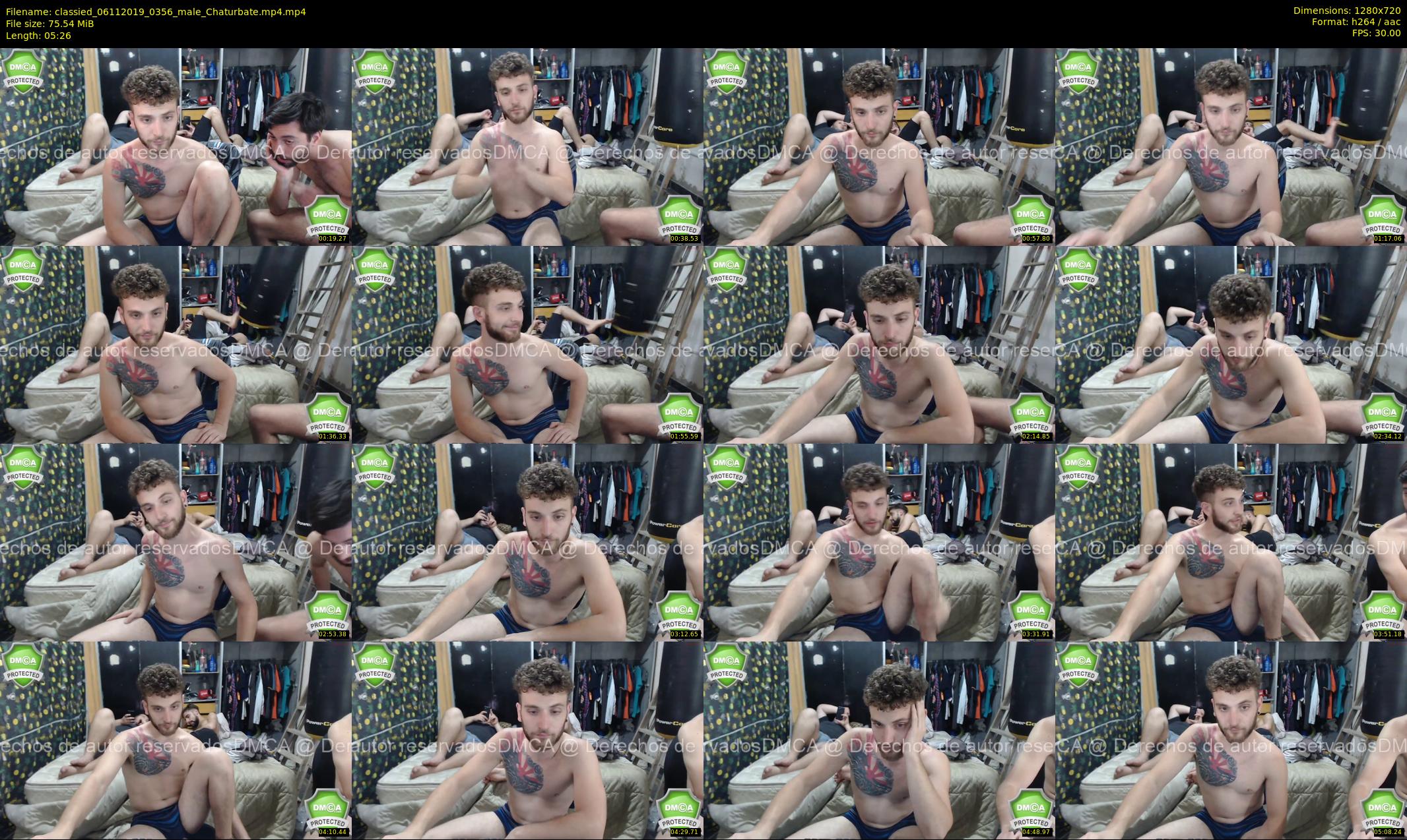 classied — 6 minute Chaturbate male cam show recording, 720p, Nov 6, 2019