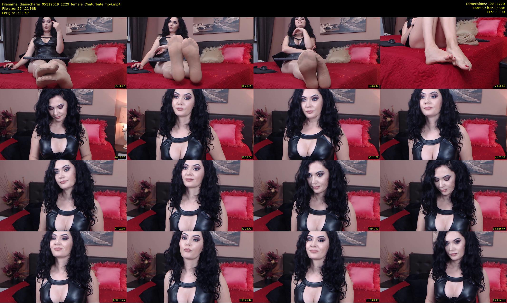 dianacharm — 89 minute Chaturbate female cam show recording, 720p, Nov 5, 2019