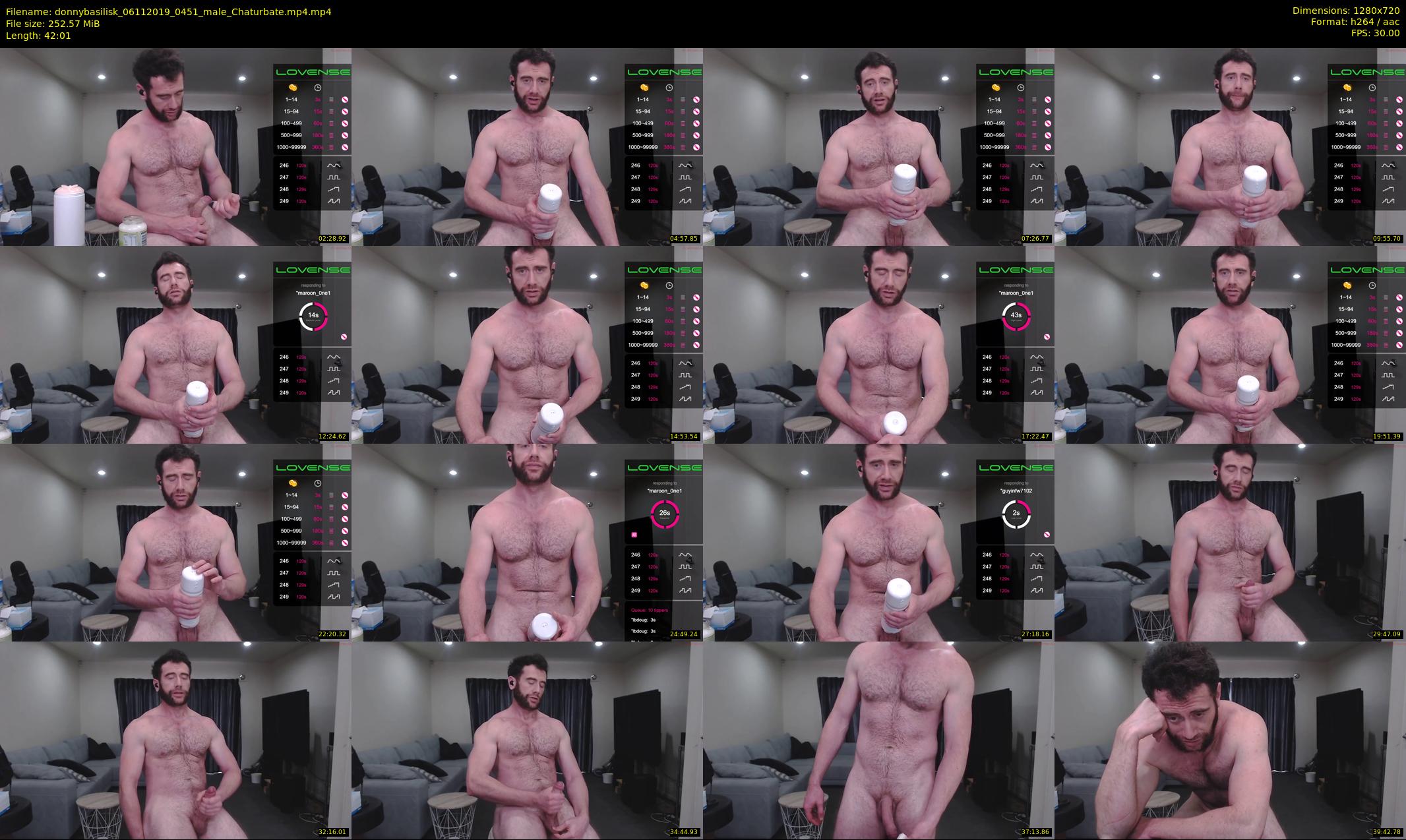 donnybasilisk — 43 minute Chaturbate male cam show recording, 720p, Nov 6, 2019