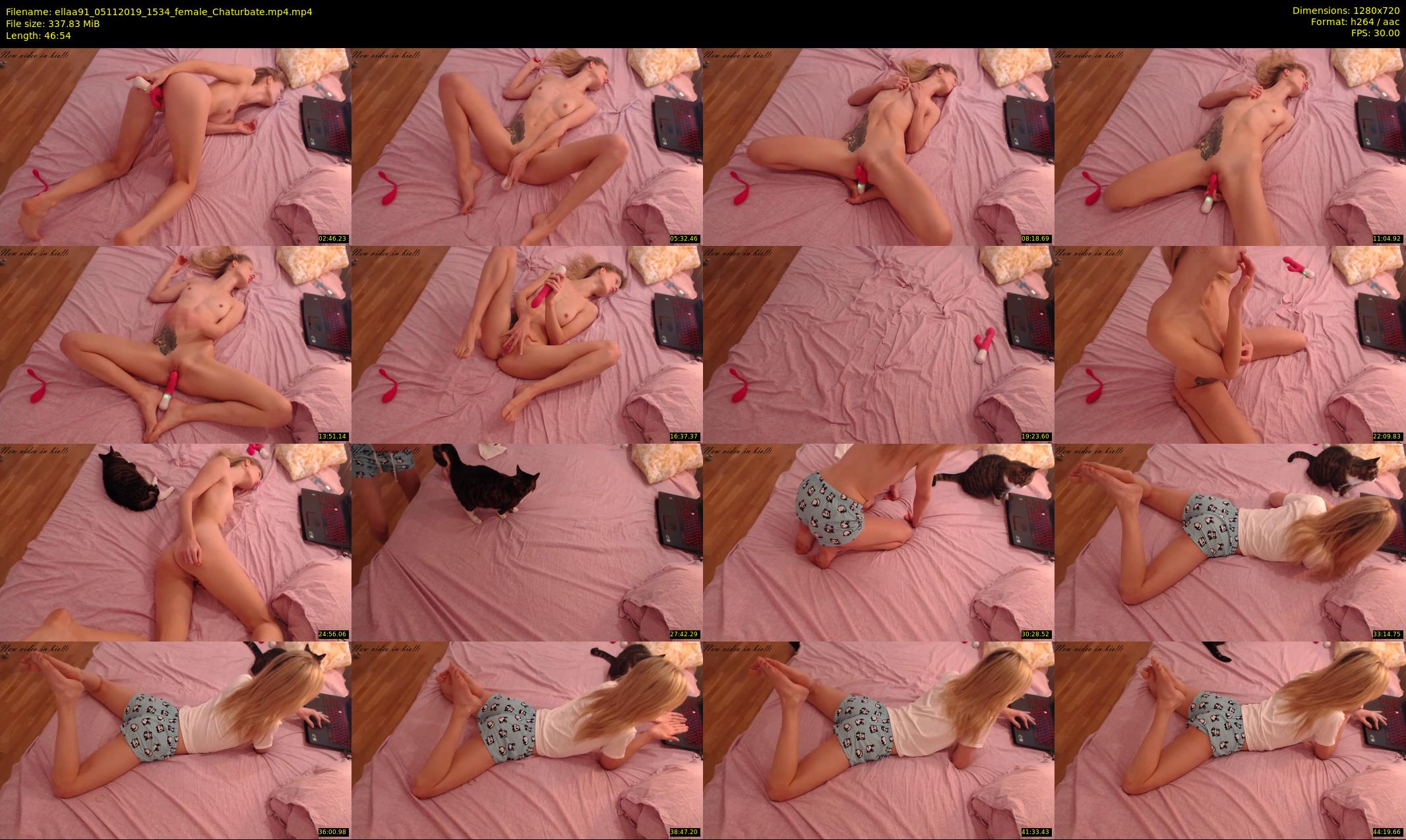 ellaa91 — 47 minute Chaturbate female cam show recording, 720p, Nov 5, 2019