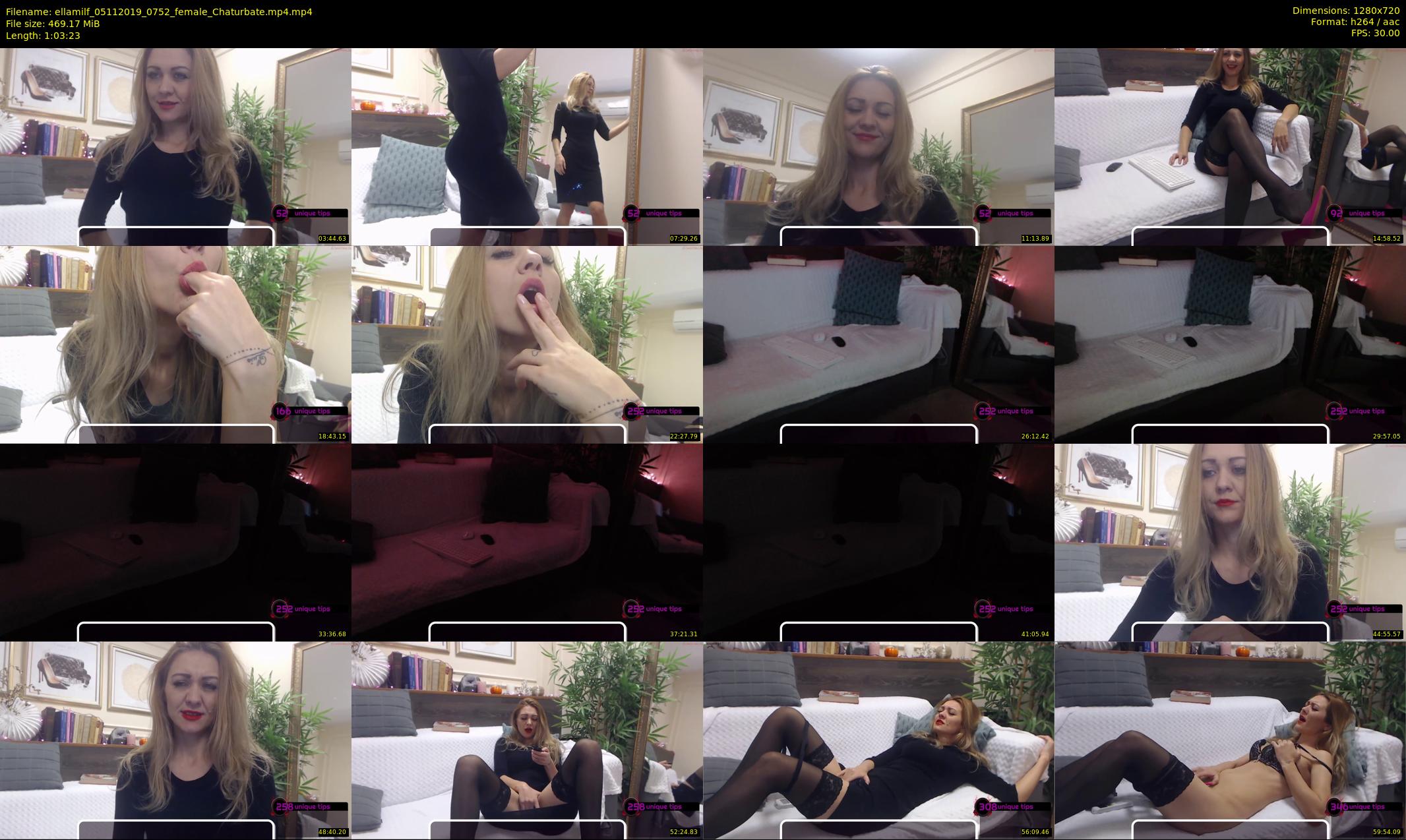 ellamilf — 64 minute Chaturbate female cam show recording, 720p, Nov 5, 2019