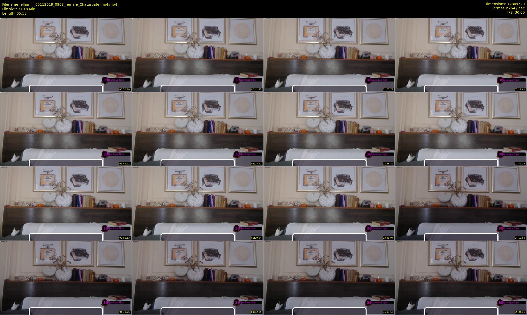 ellamilf — 6 minute Chaturbate female cam show recording, 720p, Nov 5, 2019
