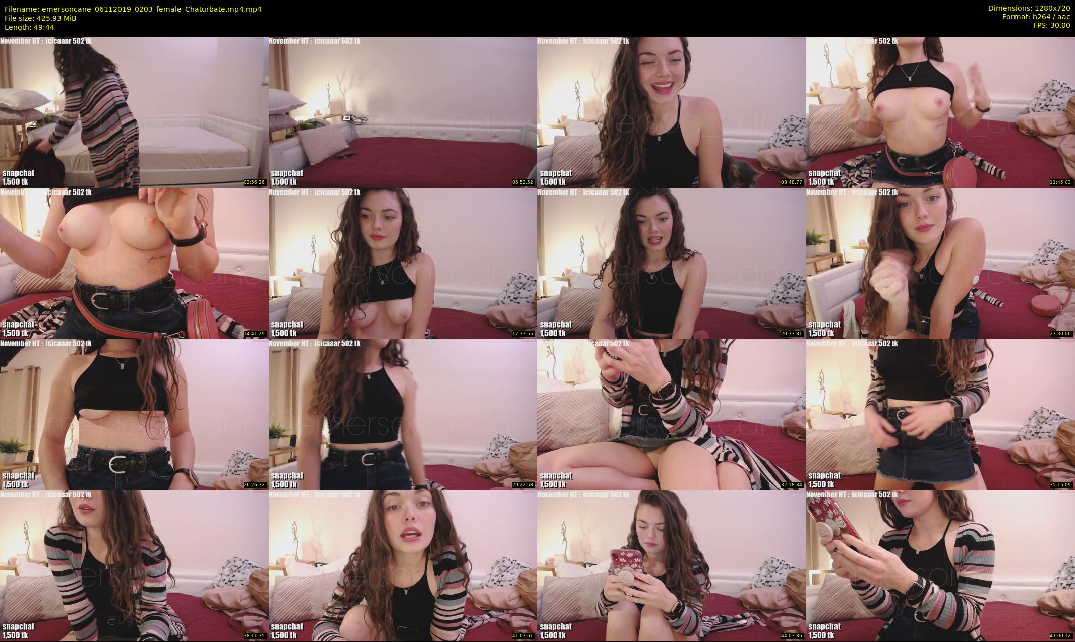 emersoncane — 50 minute Chaturbate female cam show recording, 720p, Nov 6, 2019
