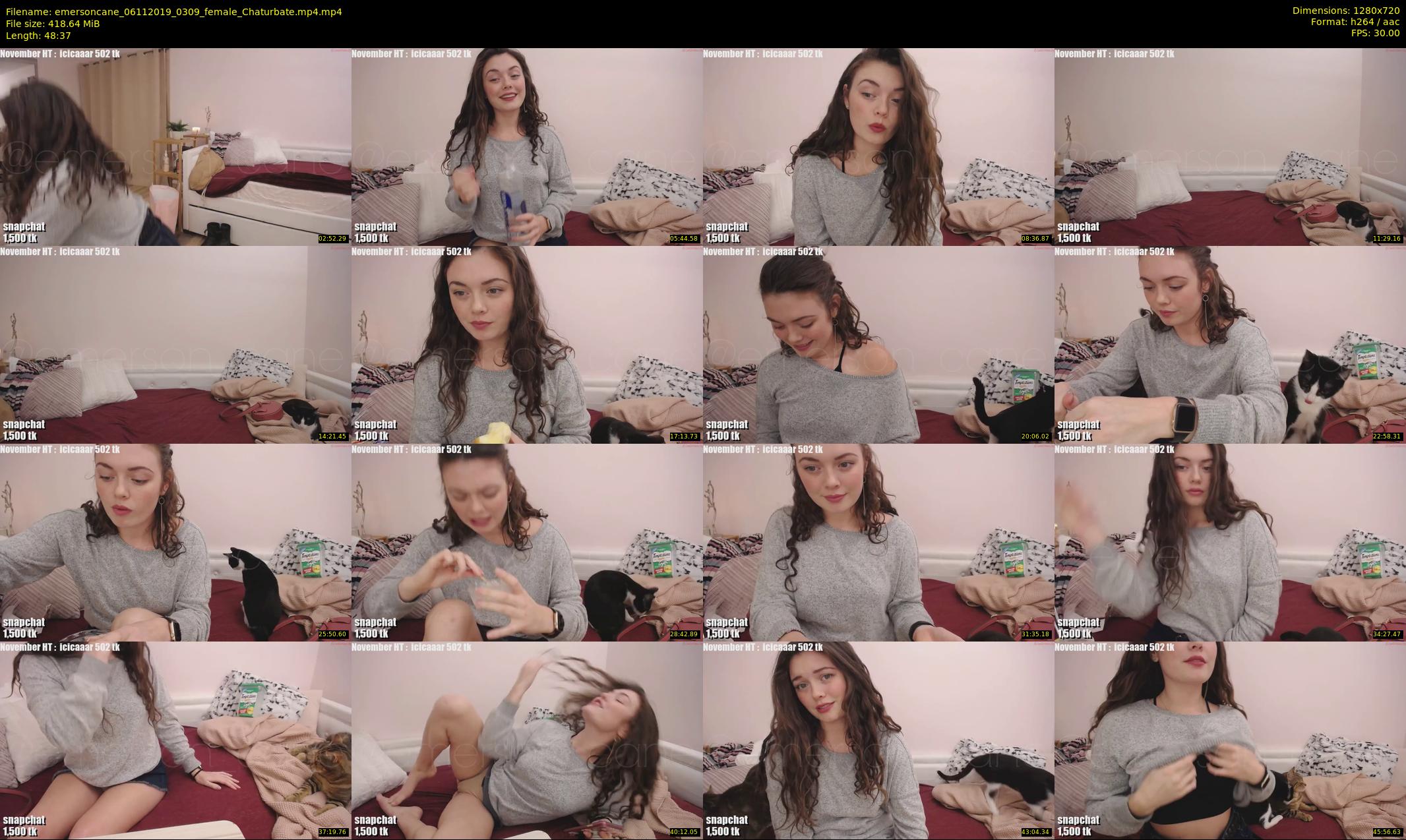 emersoncane — 49 minute Chaturbate female cam show recording, 720p, Nov 6, 2019