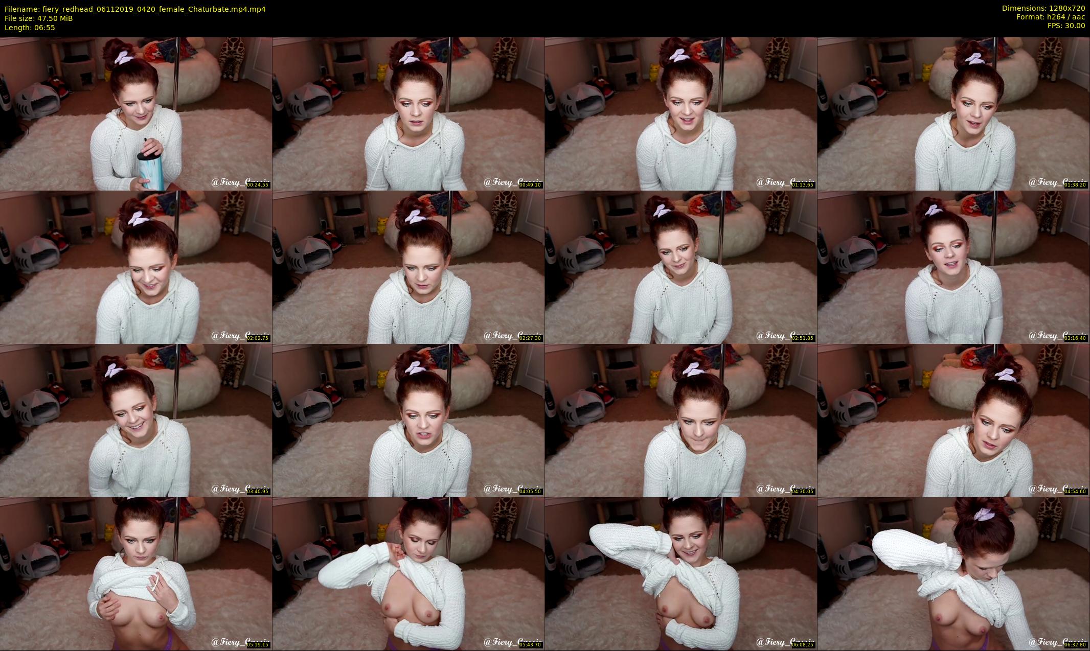 fiery_redhead — 7 minute Chaturbate female cam show recording, 720p, Nov 6, 2019