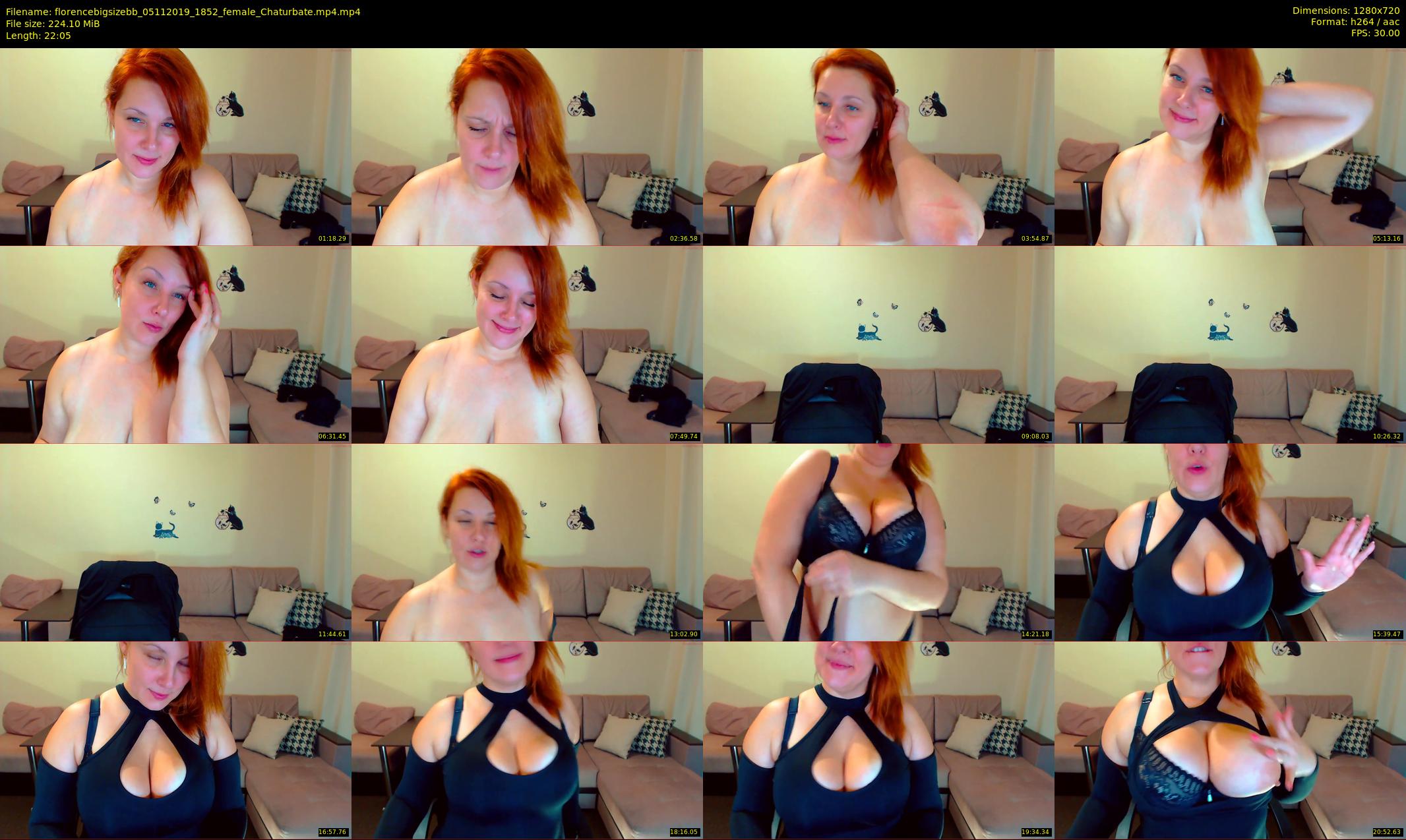 florencebigsizebb — 23 minute Chaturbate female cam show recording, 720p, Nov 5, 2019