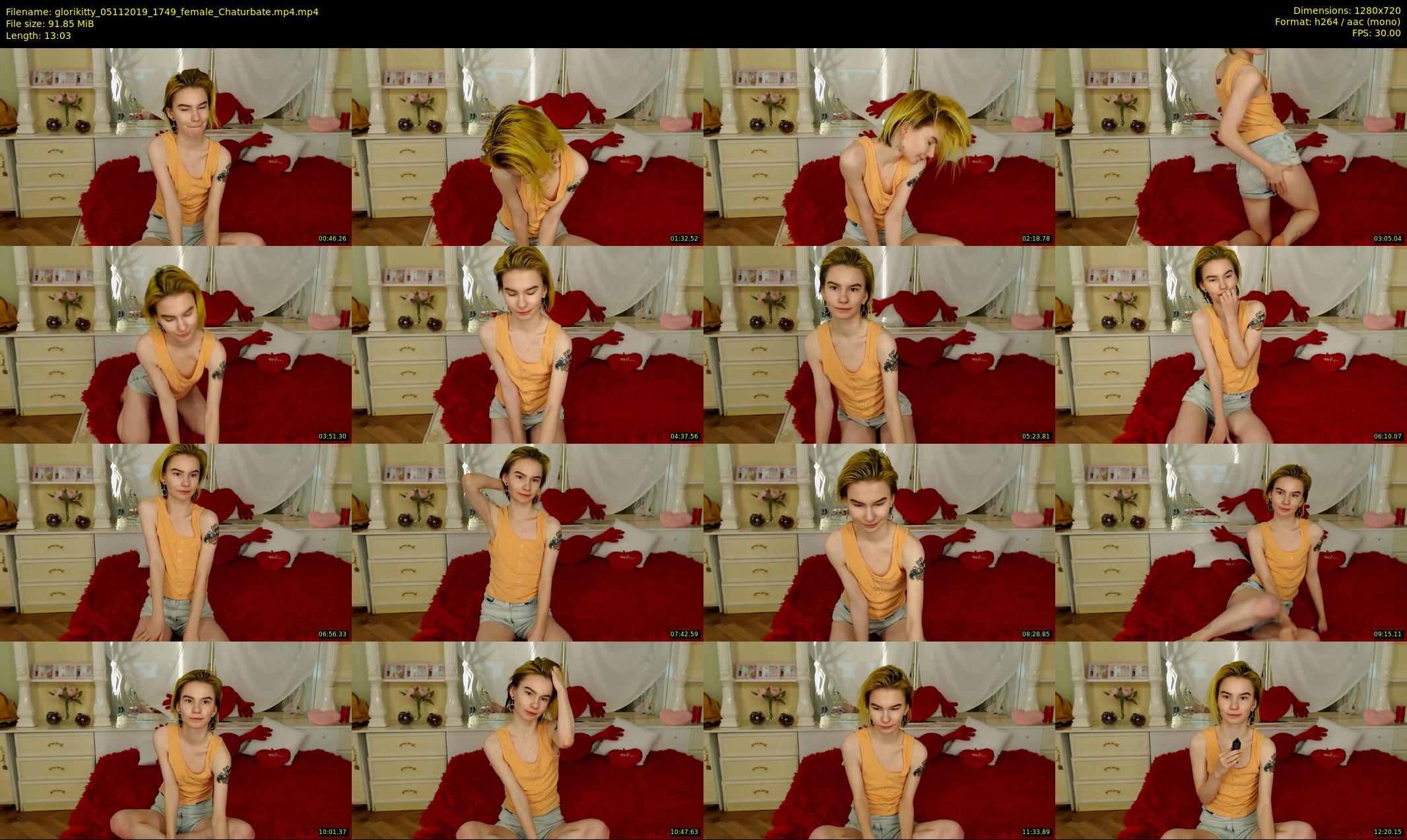 glorikitty — 14 minute Chaturbate female cam show recording, 720p, Nov 5, 2019