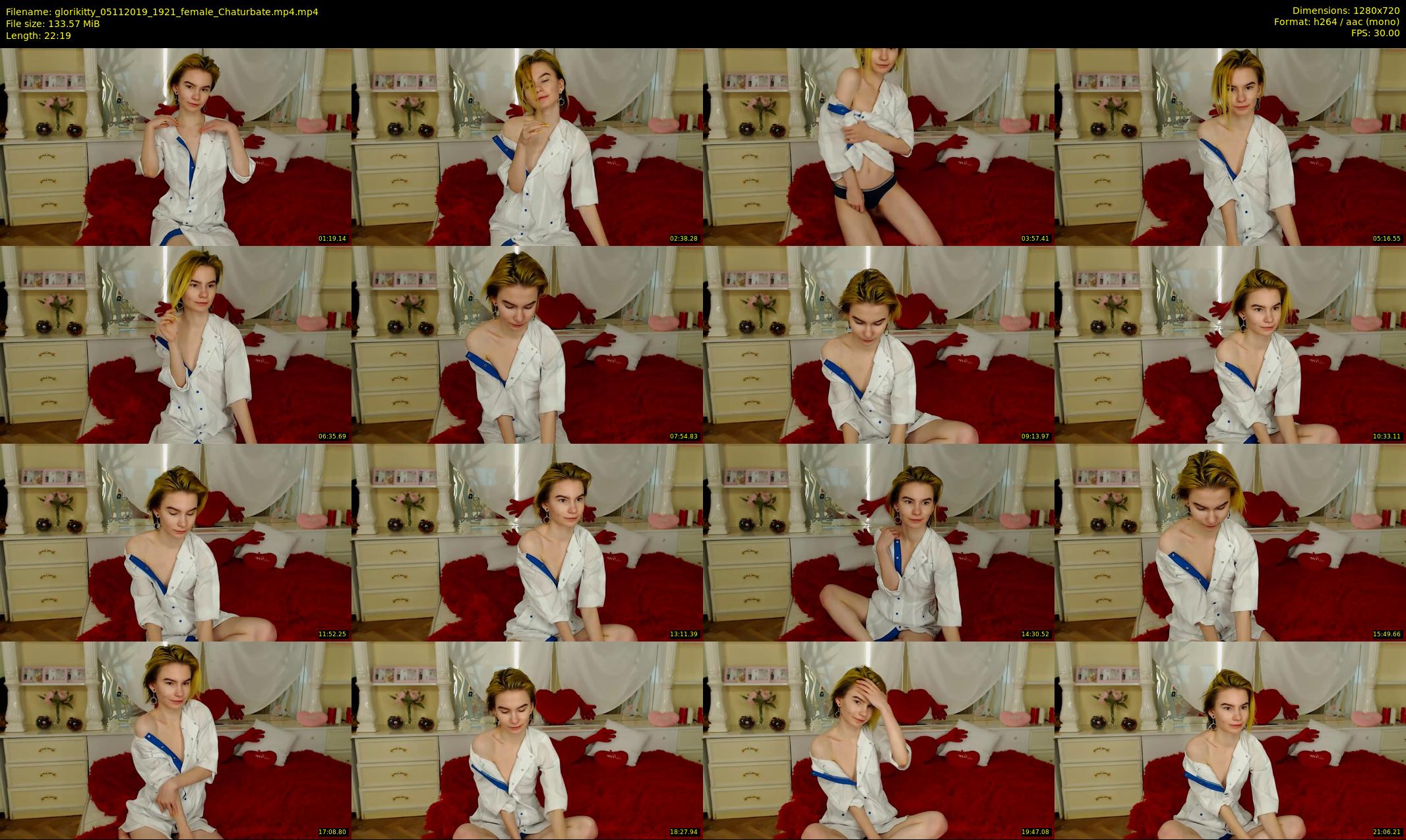 glorikitty — 23 minute Chaturbate female cam show recording, 720p, Nov 5, 2019