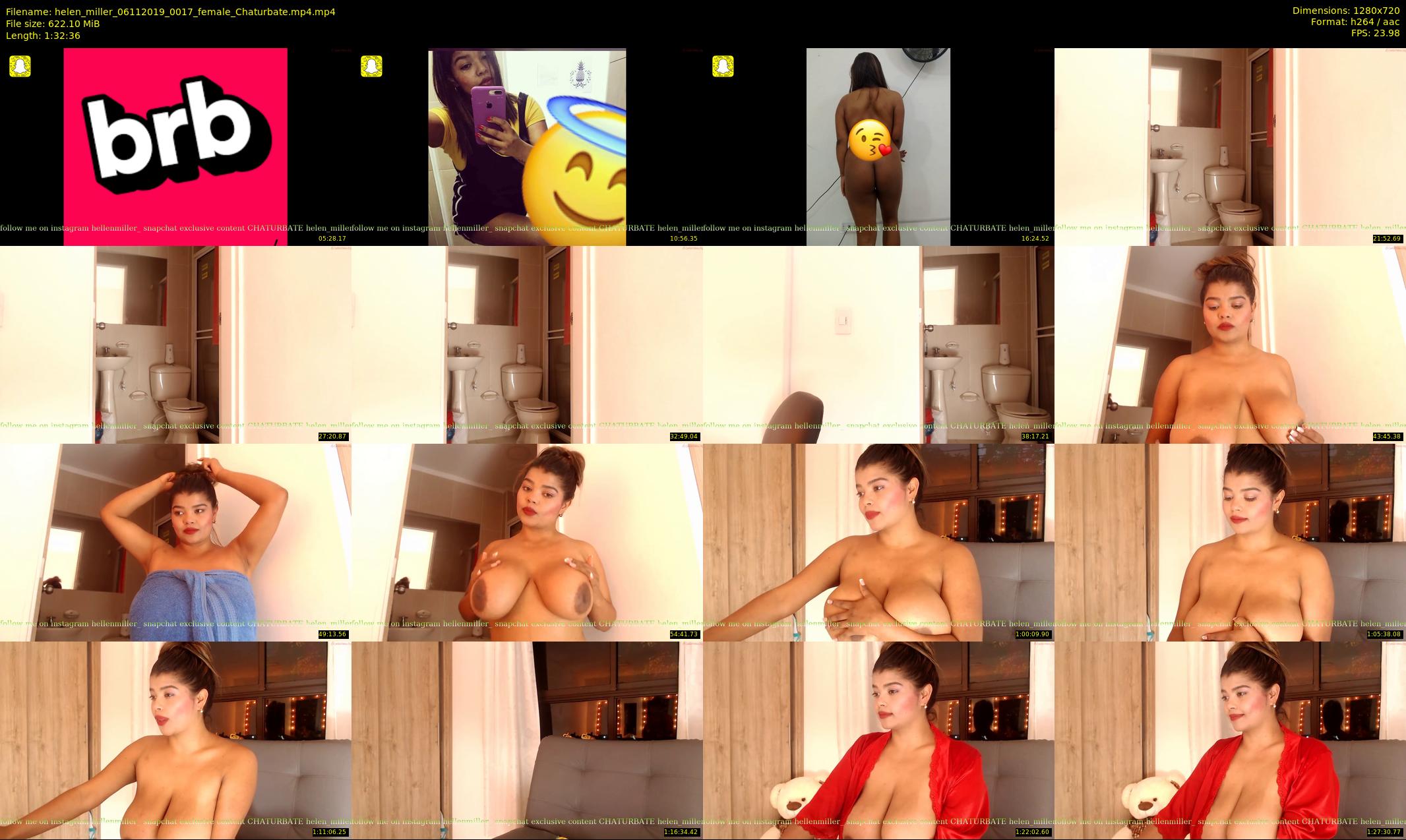 helen_miller — 93 minute Chaturbate female cam show recording, 720p, Nov 6, 2019