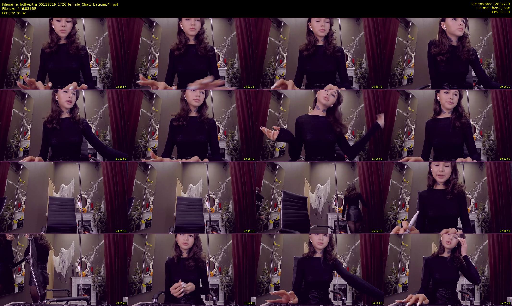 hollyextra — 39 minute Chaturbate female cam show recording, 720p, Nov 5, 2019