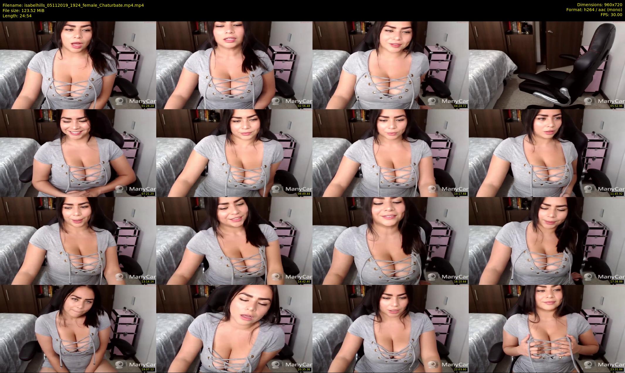 isabelhills — 25 minute Chaturbate female cam show recording, 720p, Nov 5, 2019