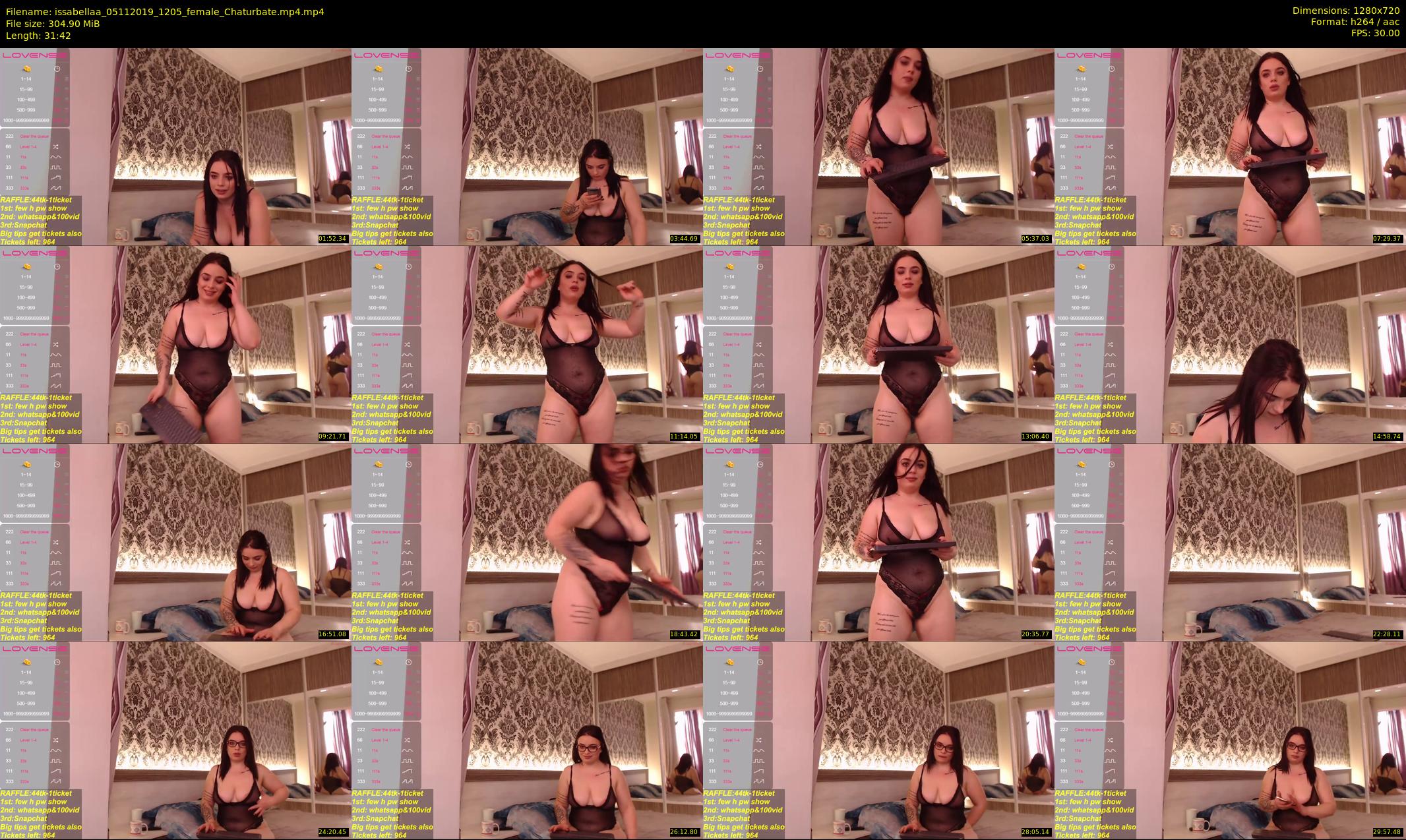 issabellaa — 32 minute Chaturbate female cam show recording, 720p, Nov 5, 2019