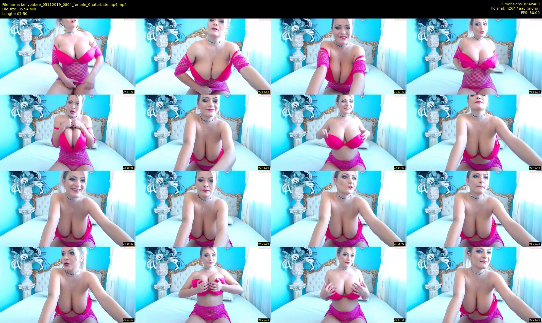 kellybabee — 8 minute Chaturbate female cam show recording, 480p, Nov 5, 2019
