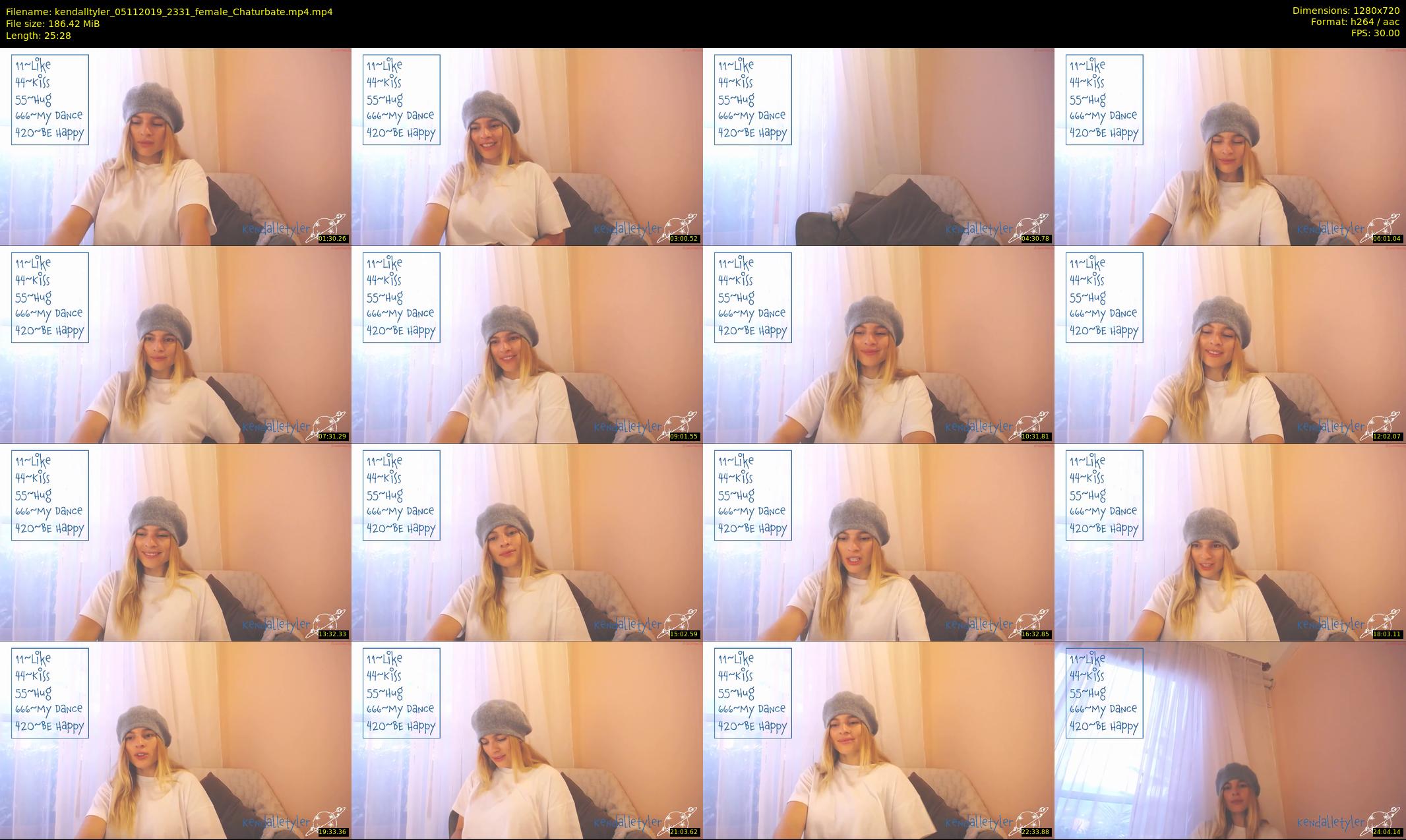 kendalltyler — 26 minute Chaturbate female cam show recording, 720p, Nov 5, 2019