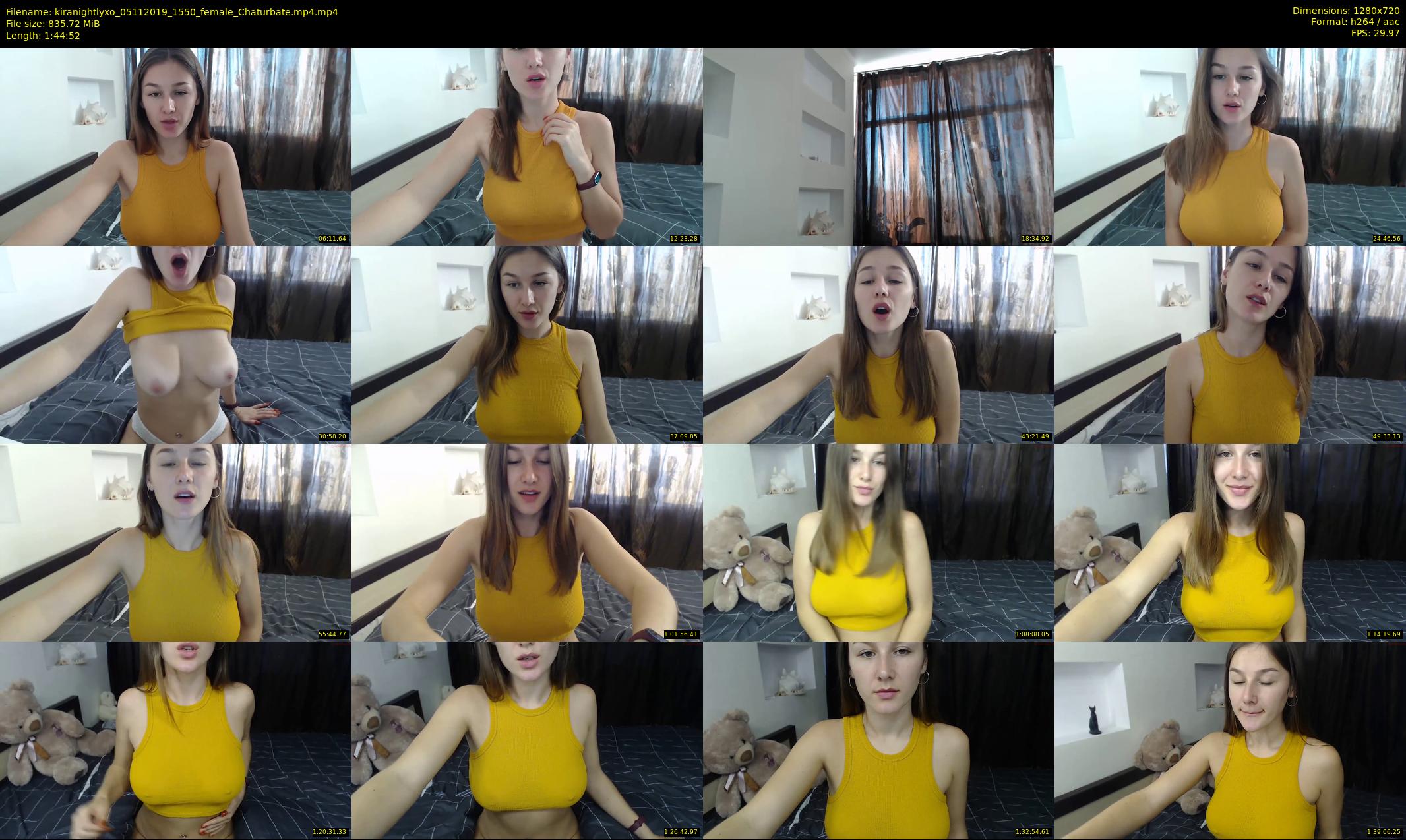 kiranightlyxo — 105 minute Chaturbate female cam show recording, 720p, Nov 5, 2019