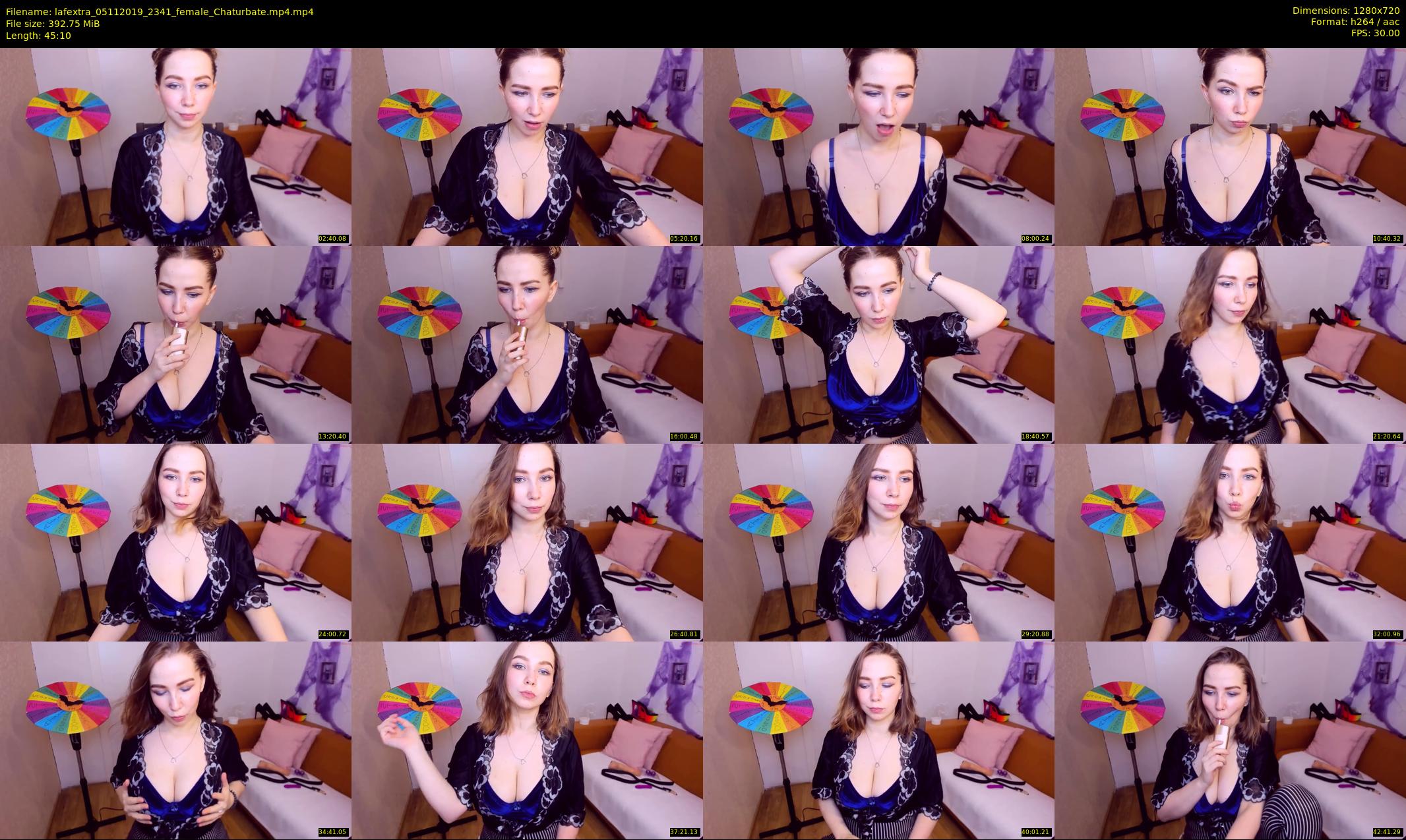 lafextra — 46 minute Chaturbate female cam show recording, 720p, Nov 5, 2019
