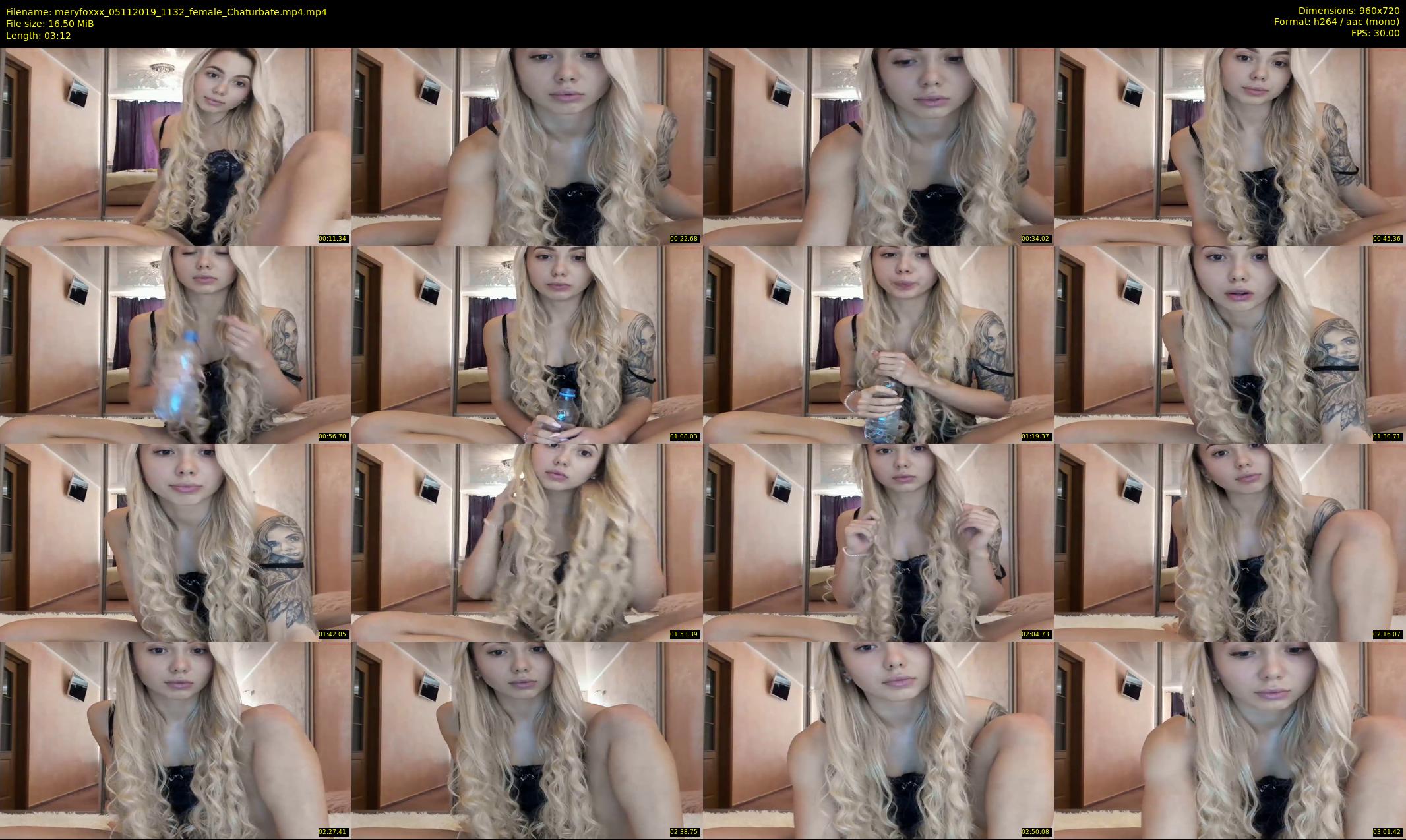 meryfoxxx — 4 minute Chaturbate female cam show recording, 720p, Nov 5, 2019