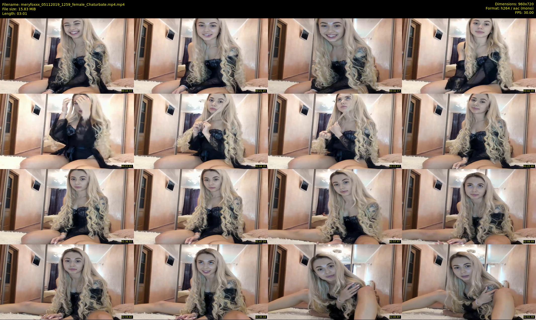 meryfoxxx — 4 minute Chaturbate female cam show recording, 720p, Nov 5, 2019