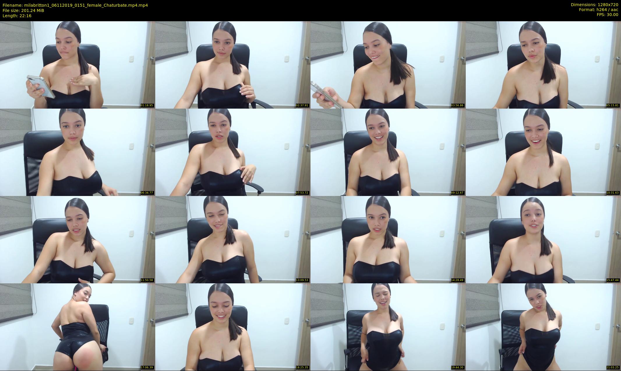 milabritton1 — 23 minute Chaturbate female cam show recording, 720p, Nov 6, 2019