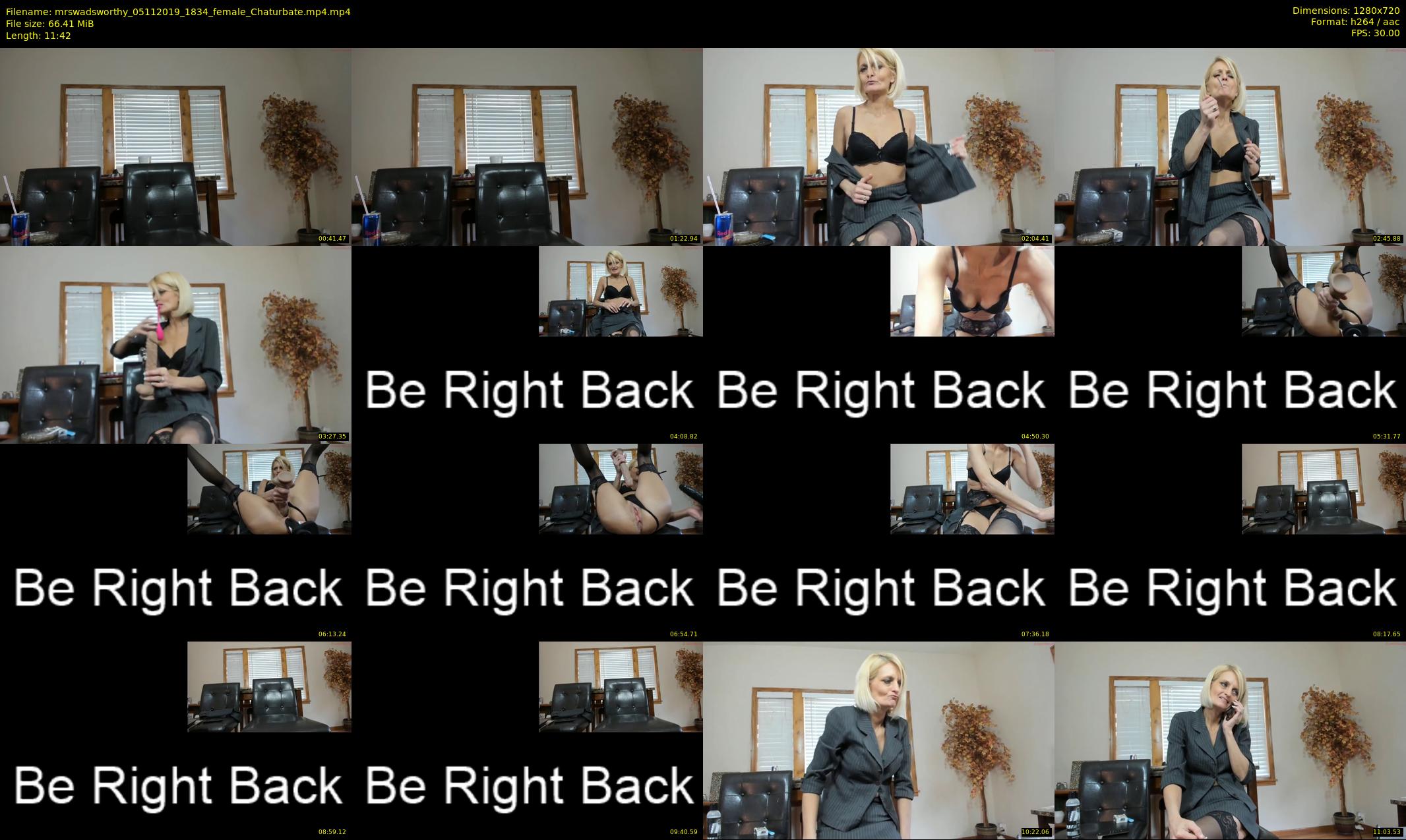mrswadsworthy — 12 minute Chaturbate female cam show recording, 720p, Nov 5, 2019