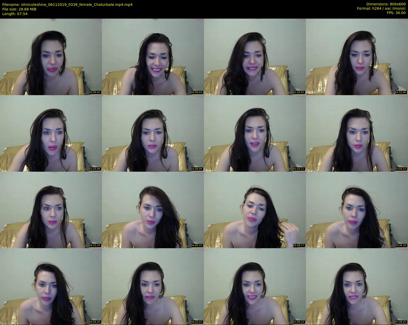 ohnicoleshine — 8 minute Chaturbate female cam show recording, 480p, Nov 6, 2019