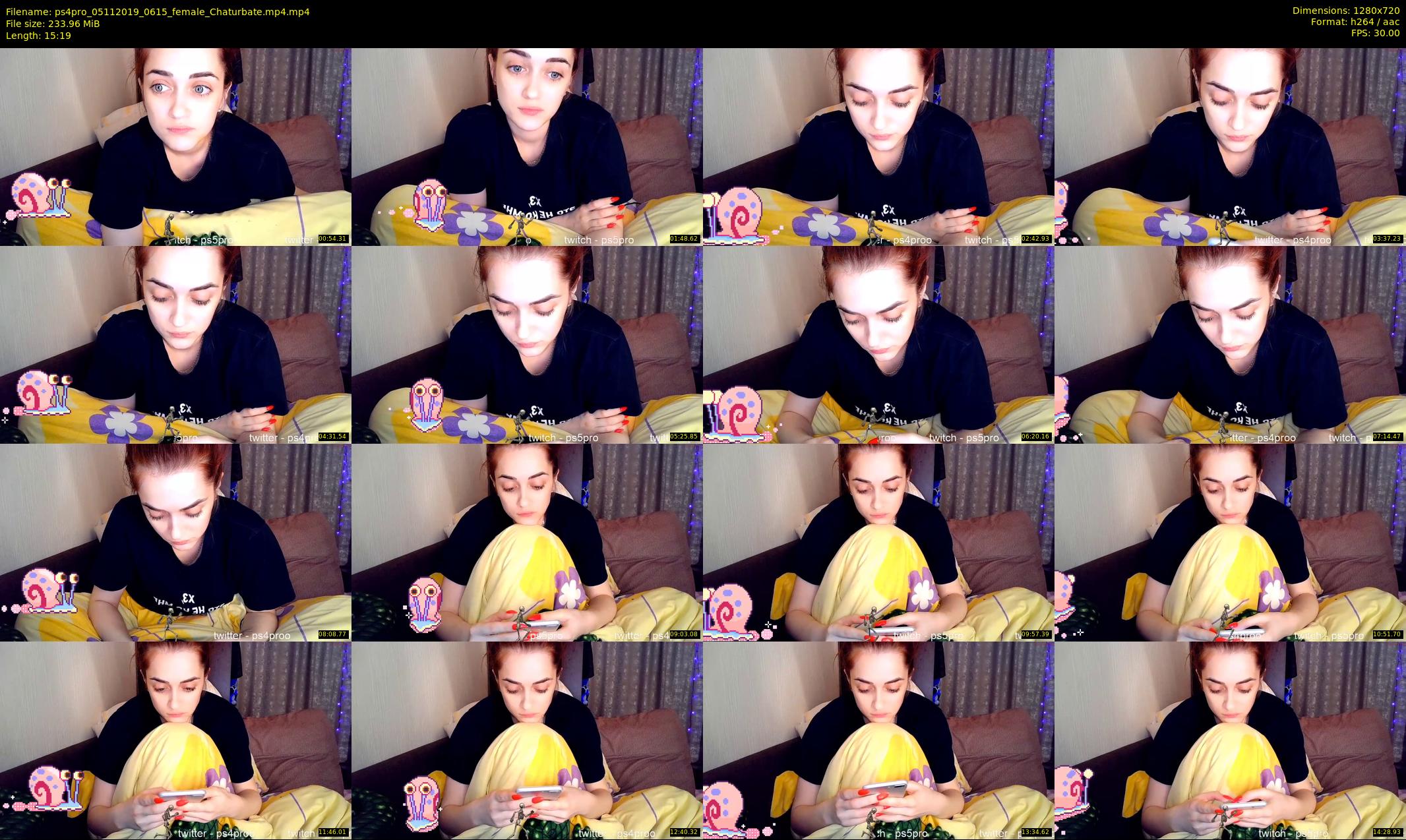 ps4pro — 16 minute Chaturbate female cam show recording, 720p, Nov 5, 2019