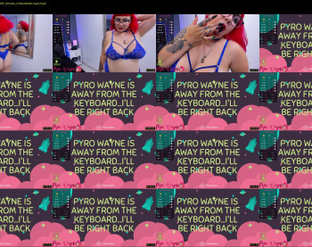 pyrowayne — 12 minute Chaturbate female cam show recording, 720p, Nov 5, 2019