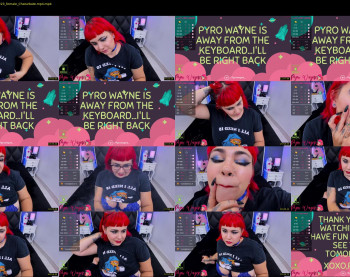 pyrowayne — 63 minute Chaturbate female cam show recording, 720p, Nov 6, 2019