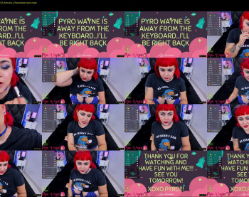 pyrowayne — 47 minute Chaturbate female cam show recording, 720p, Nov 6, 2019