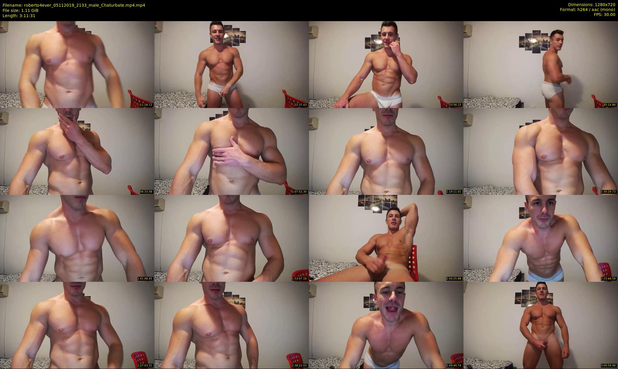 roberto4ever — 192 minute Chaturbate male cam show recording, 720p, Nov 5, 2019