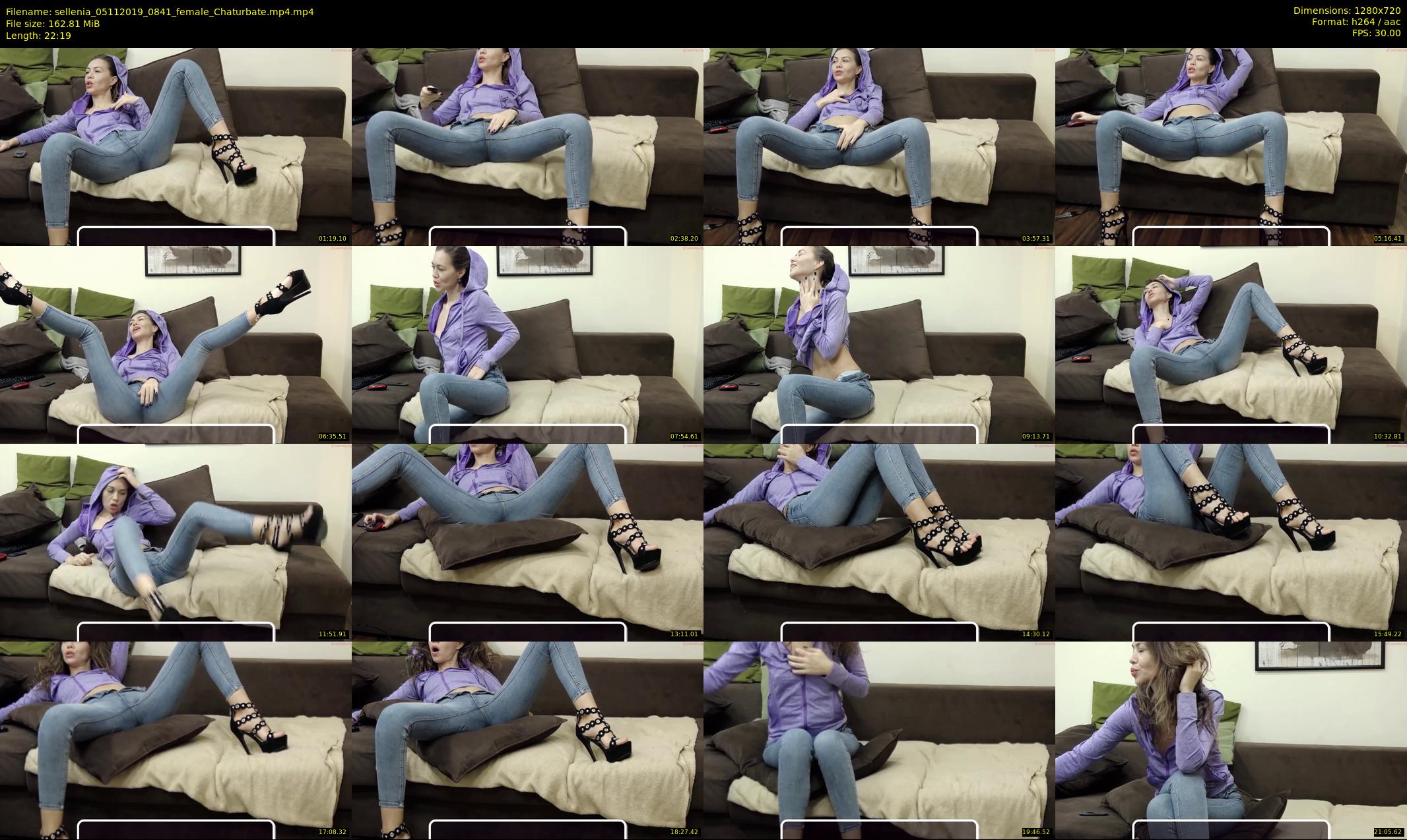 sellenia — 23 minute Chaturbate female cam show recording, 720p, Nov 5, 2019
