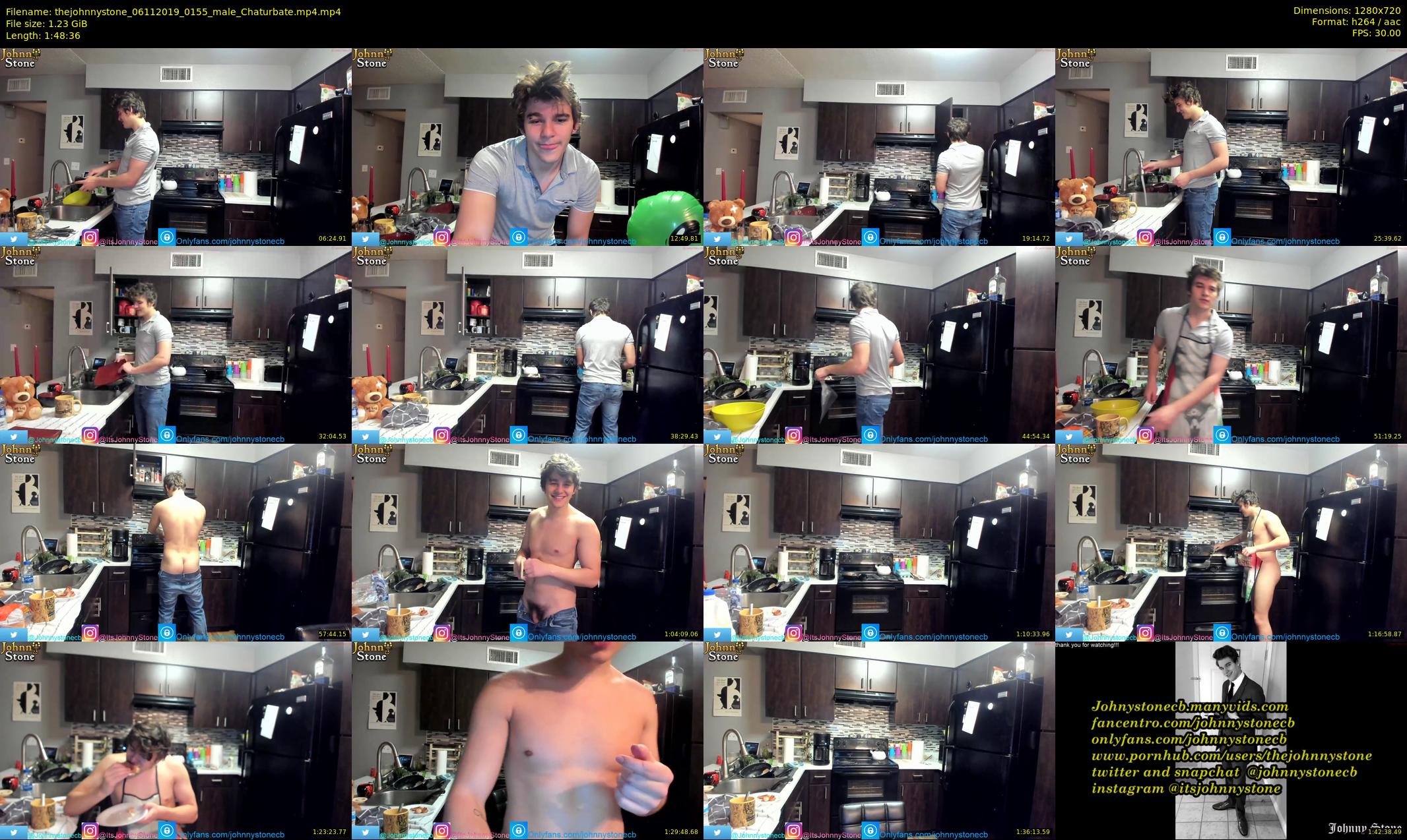 thejohnnystone — 109 minute Chaturbate male cam show recording, 720p, Nov 6, 2019