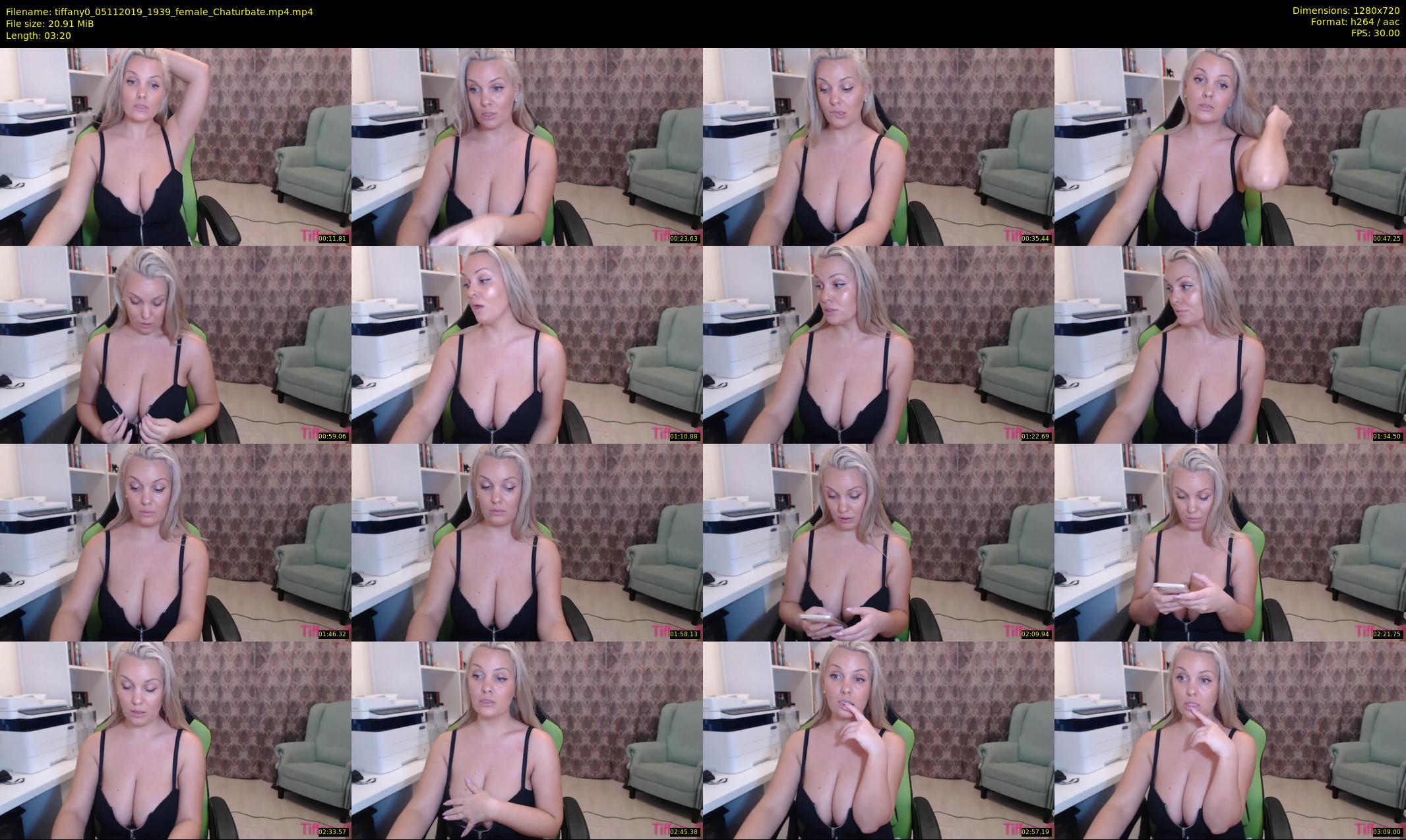 tiffany0 — 4 minute Chaturbate female cam show recording, 720p, Nov 5, 2019