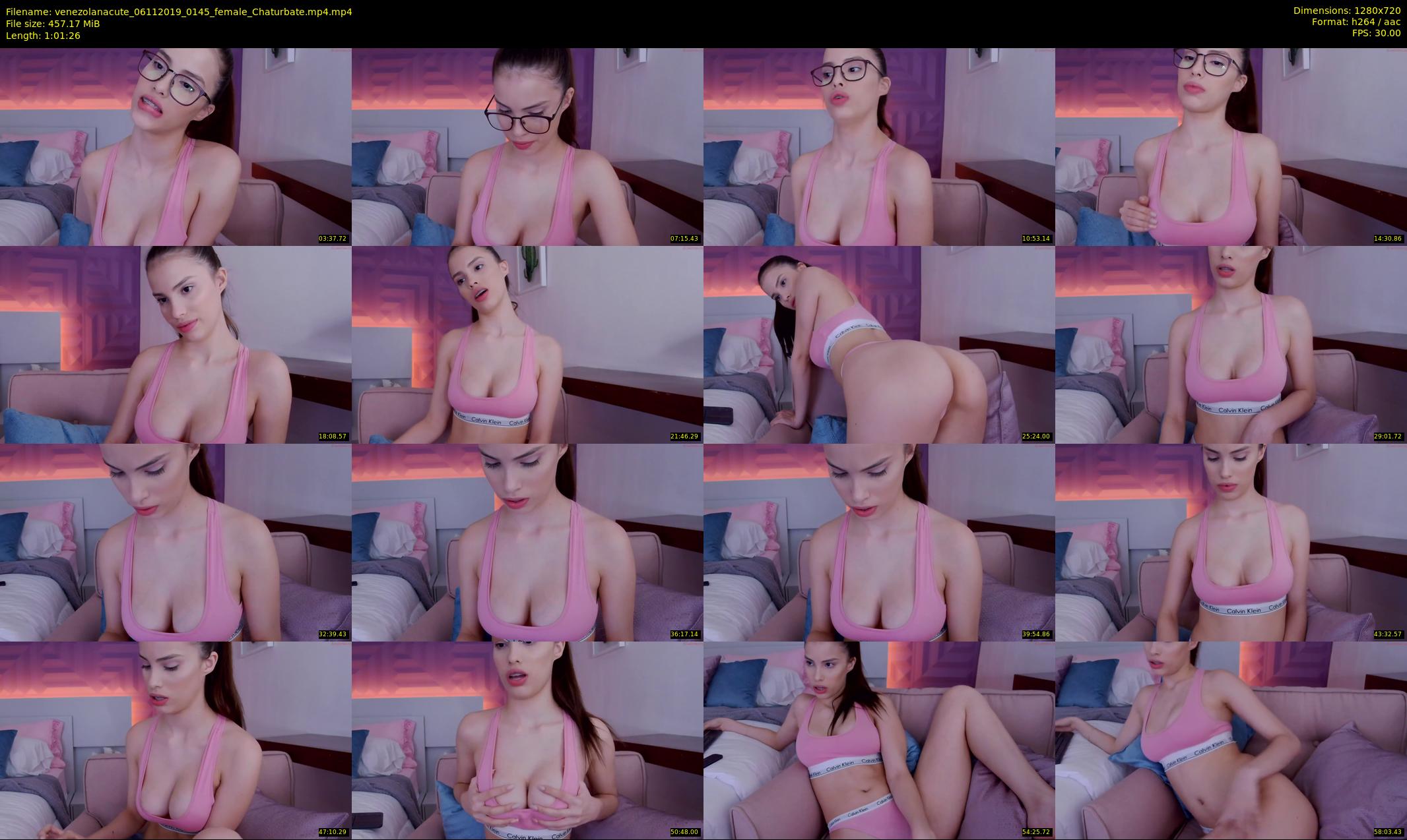 venezolanacute — 62 minute Chaturbate female cam show recording, 720p, Nov 6, 2019