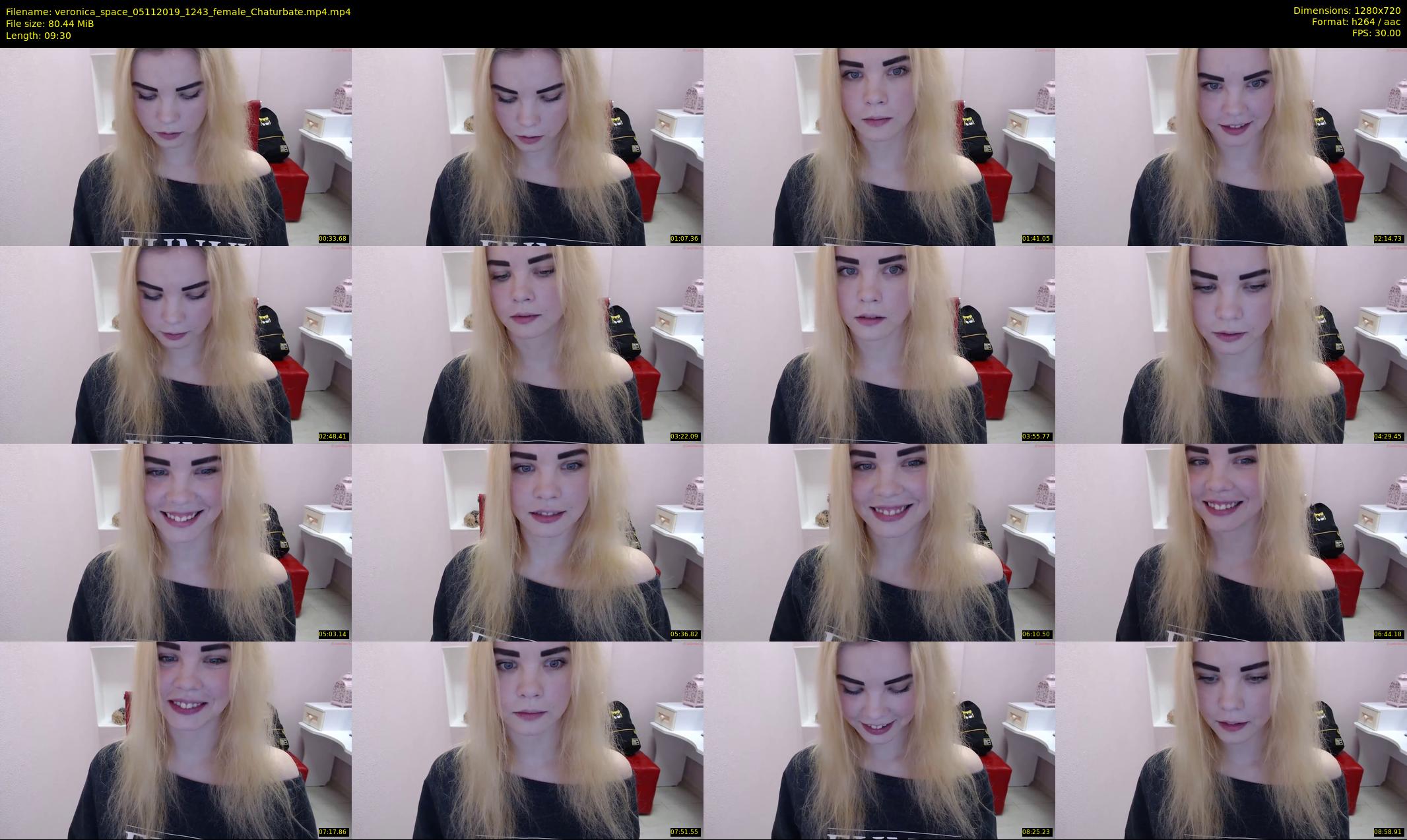 veronica_space — 10 minute Chaturbate female cam show recording, 720p, Nov 5, 2019