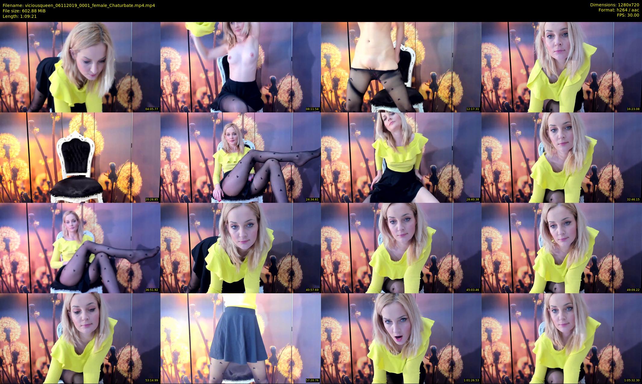 viciousqueen — 70 minute Chaturbate female cam show recording, 720p, Nov 6, 2019